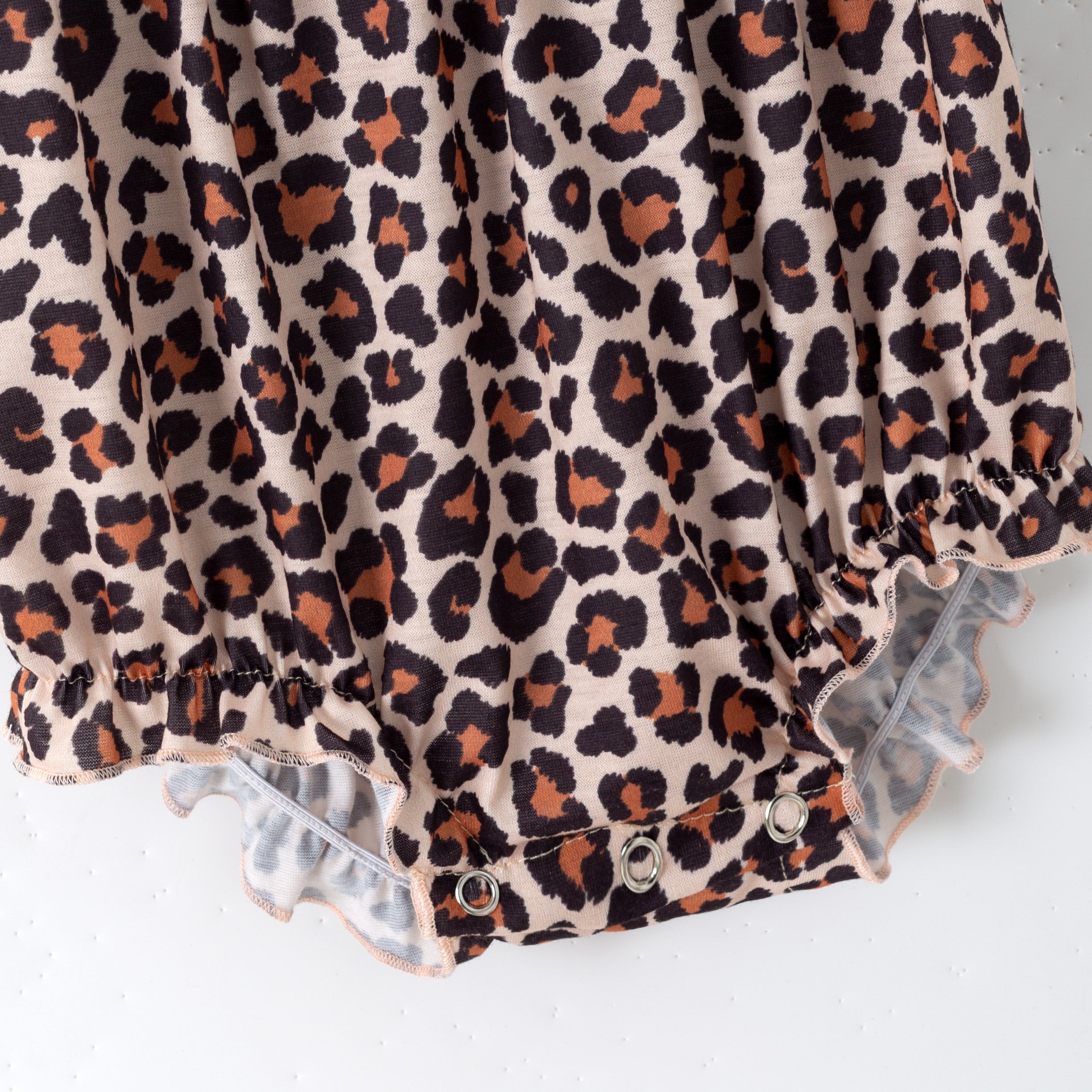（Pre Order,Prepack Zone）Family Cartoon Applique Leopard Print Dress&Romper（Mix Size）