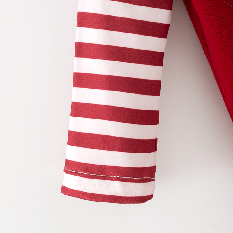 （In Stock）Toddler Girls Christmas Print Ruffle Romper
