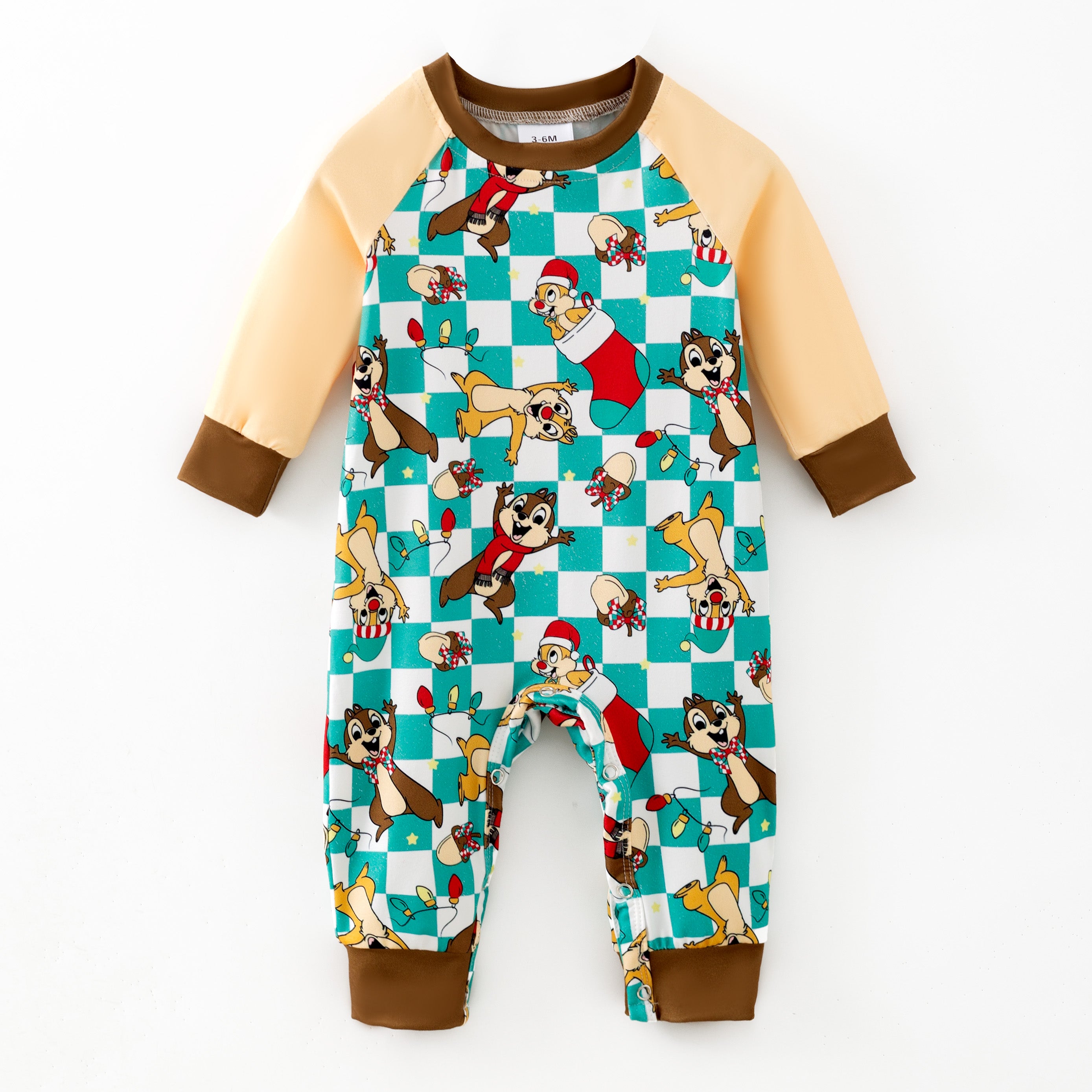 （Pre Order,Prepack Zone）Toddler Boys Christmas Print Romper（Mix Size）