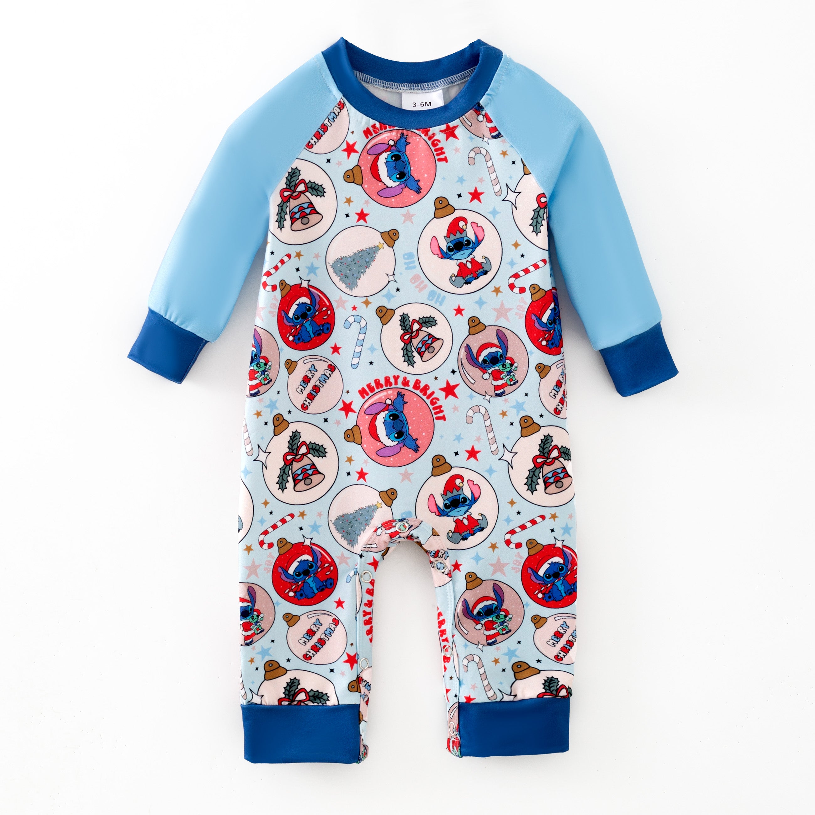 （Pre Order,Prepack Zone）Toddler Boys Christmas Print Romper（Mix Size）