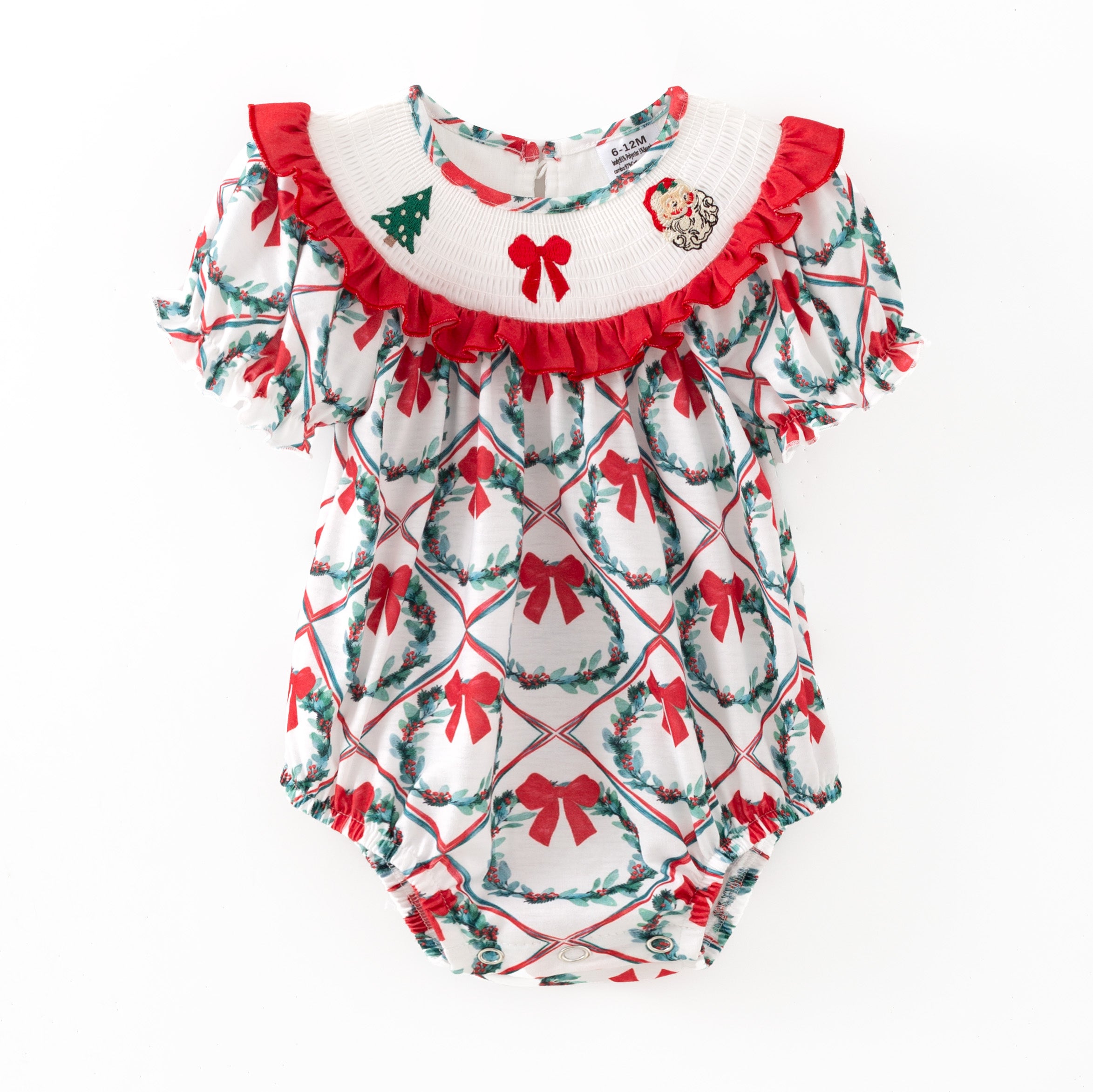 （Pre Order,Prepack Zone）Family Christmas Embroidery Dress&Romper（Mix Size）