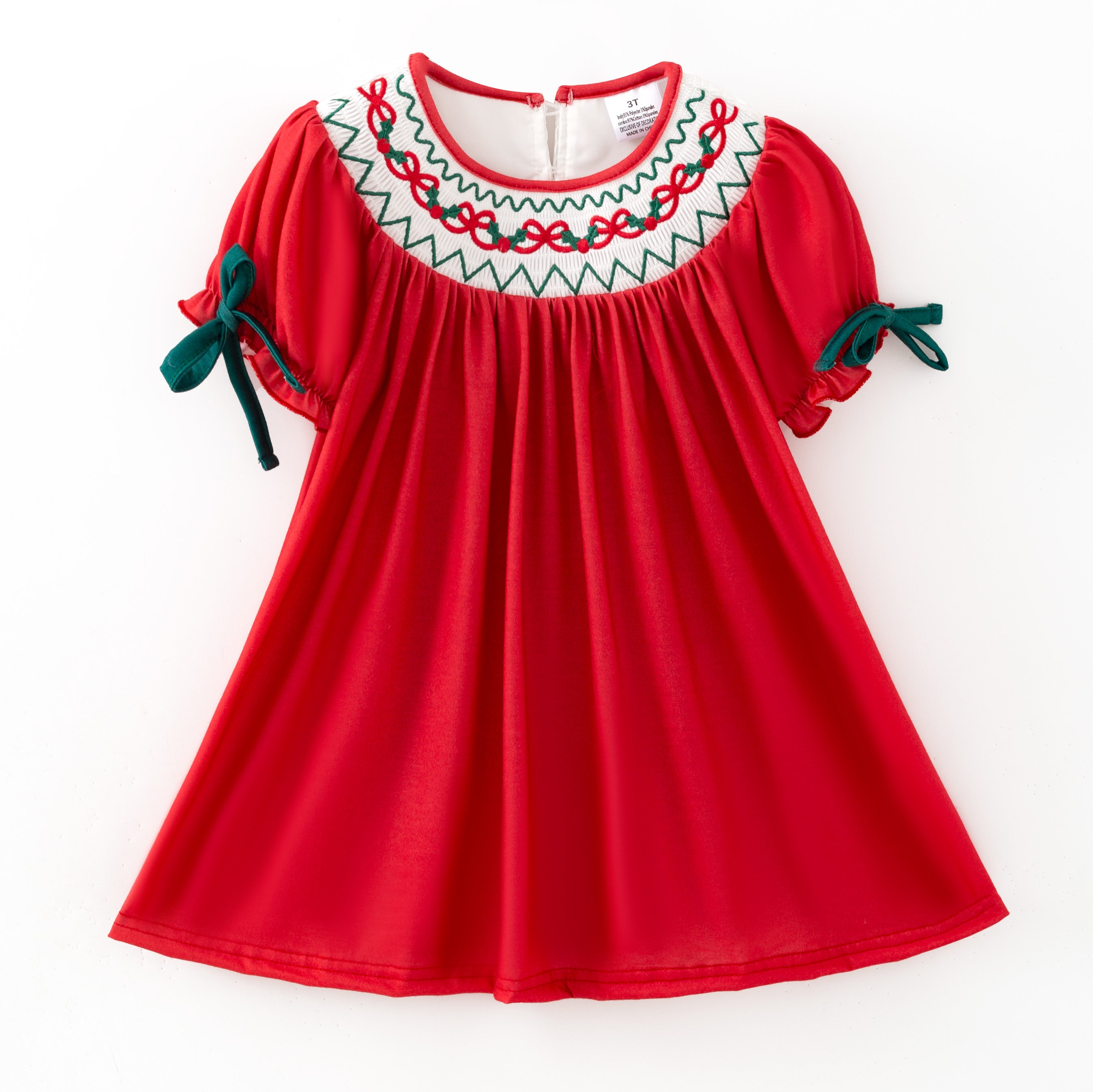 （Pre Order,Prepack Zone）Family Christmas Embroidery Dress&Romper（Mix Size）