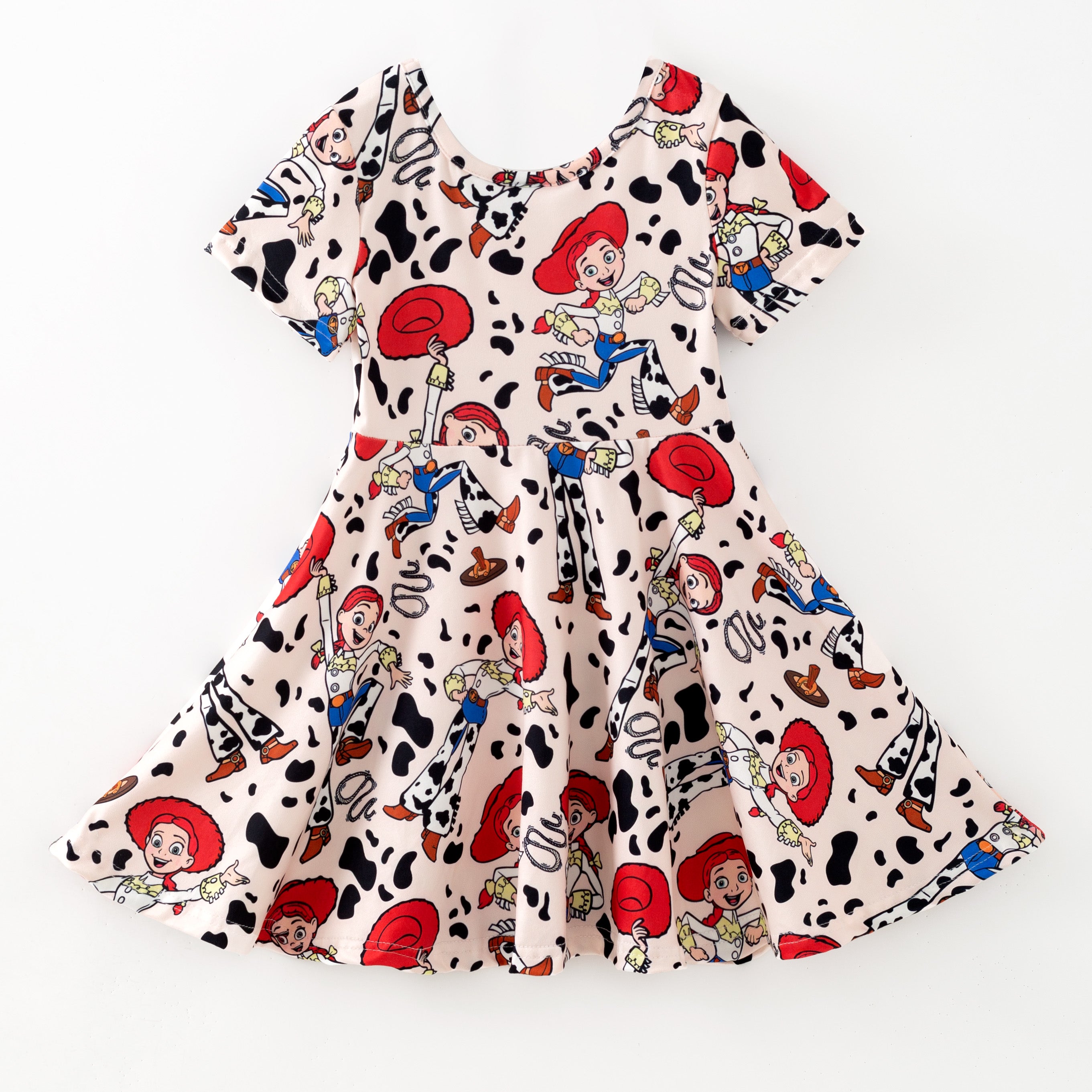（Pre Order,Prepack Zone）Girls Cartoon Print Dress（Mix Size）