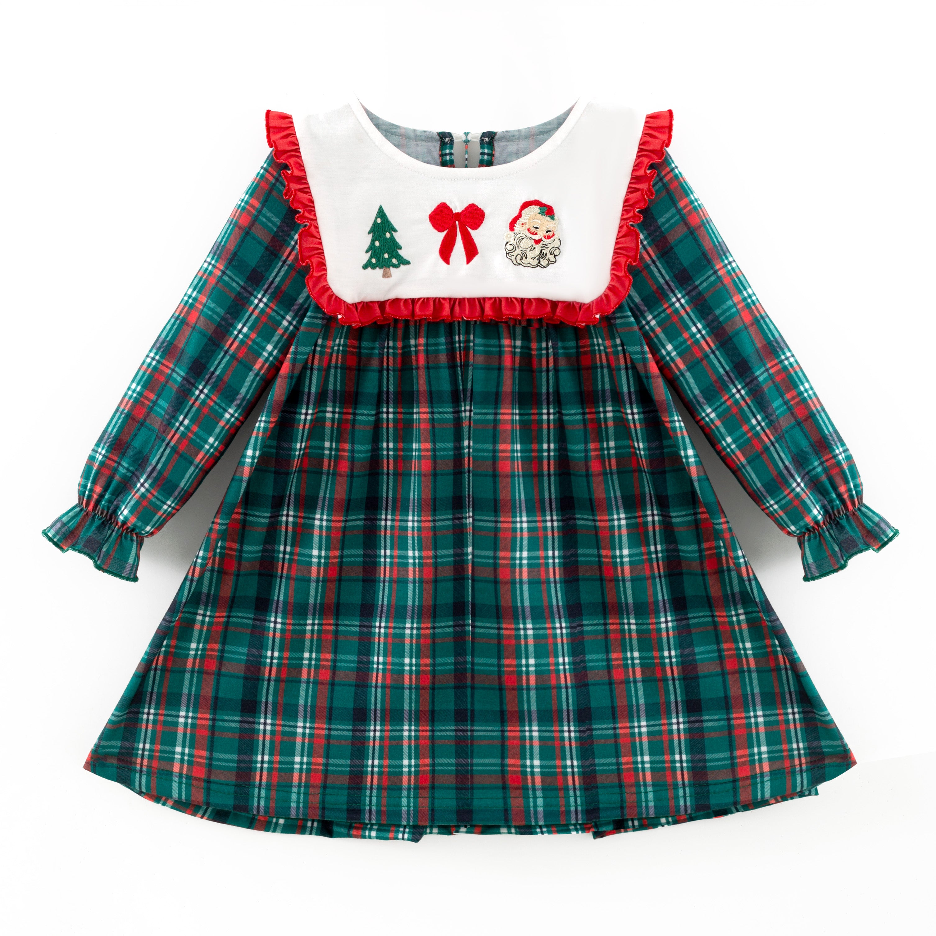 （Pre Order,Prepack Zone）Family Christmas Embroidery Dress&Romper（Mix Size）