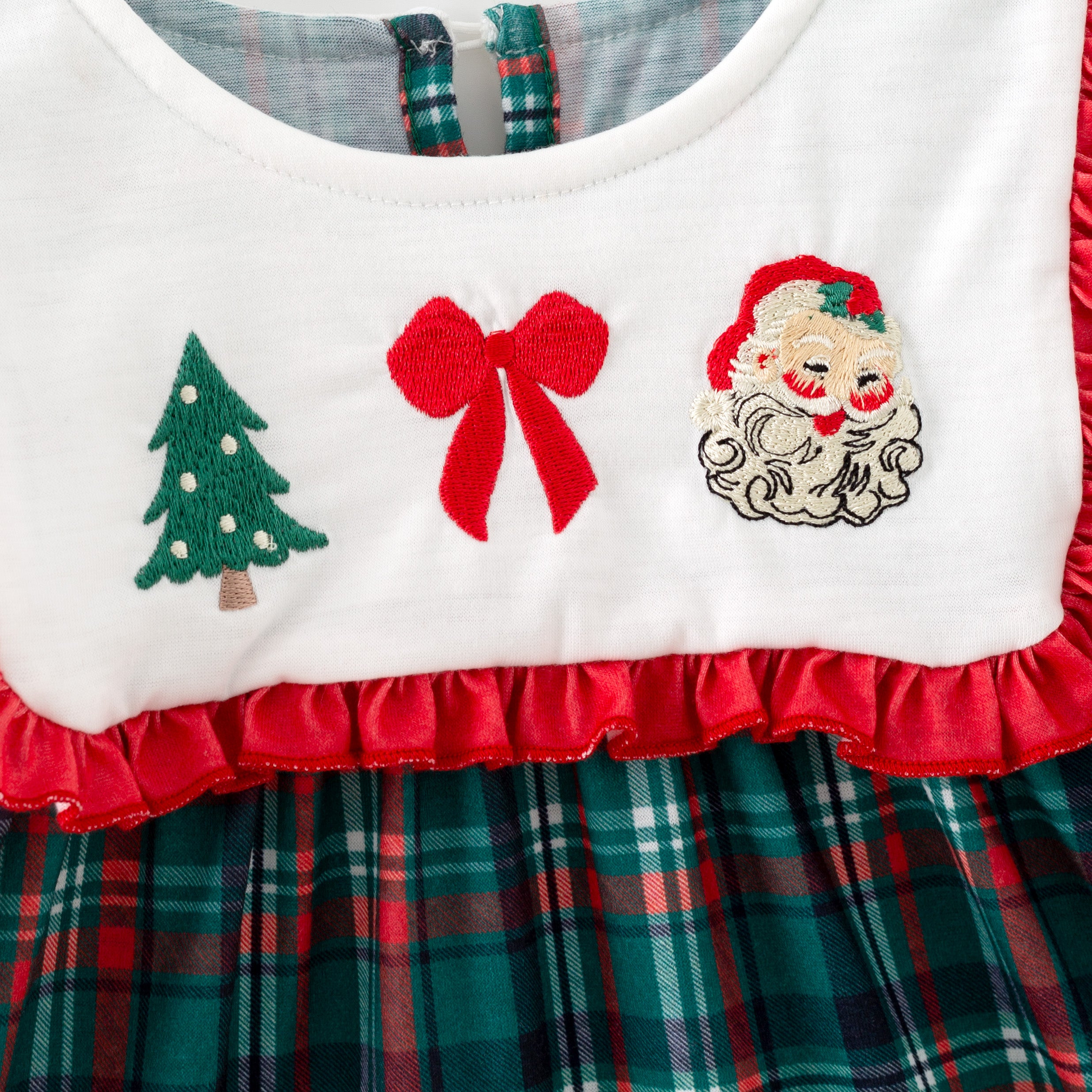（Pre Order,Prepack Zone）Family Christmas Embroidery Dress&Romper（Mix Size）