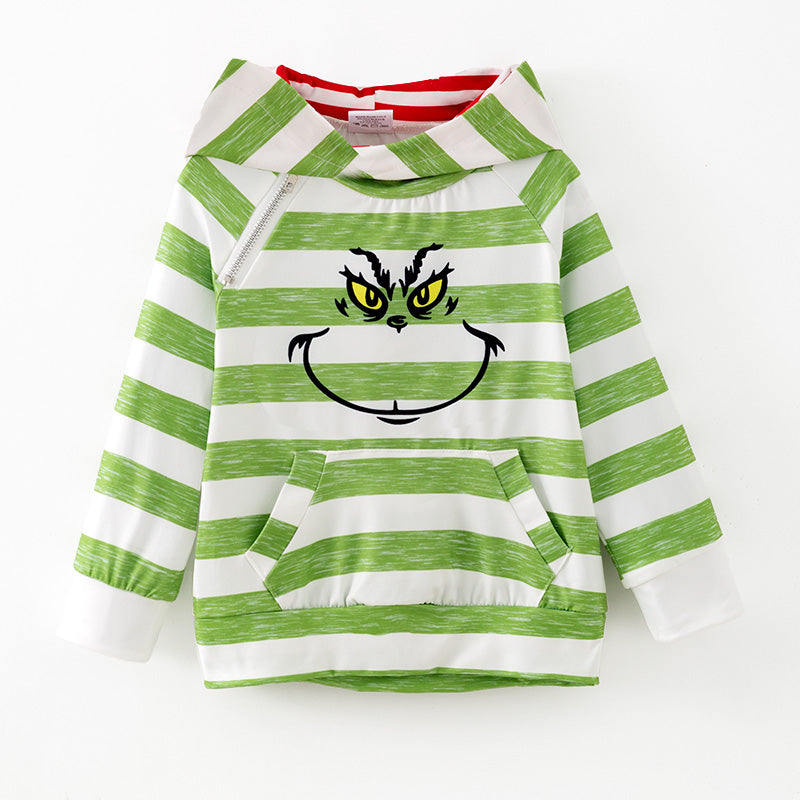 （In Stock）Mommy&Me Christmas Cartoon Print Hoodie