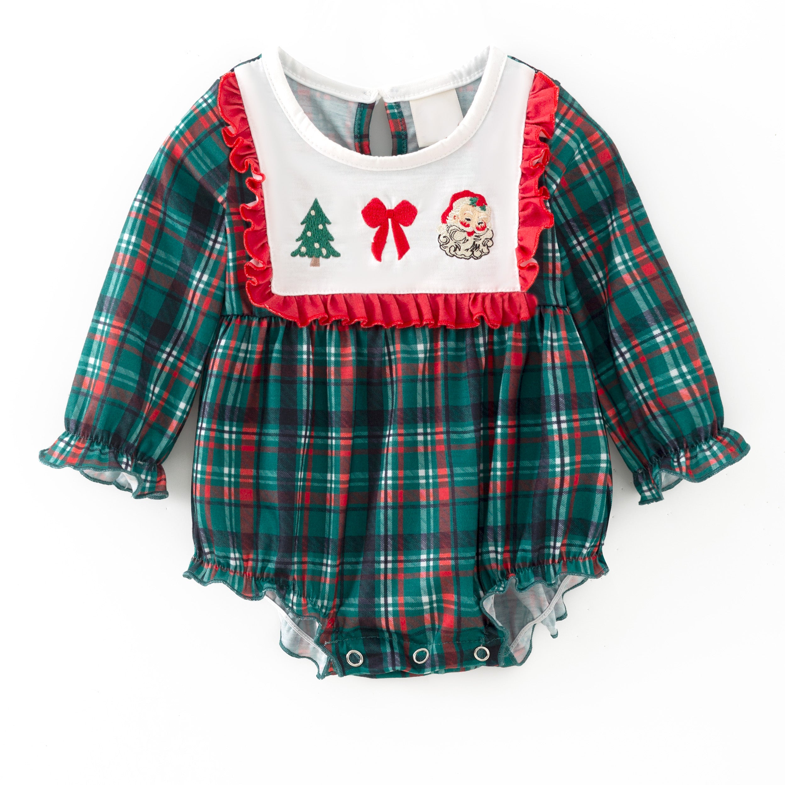 （Pre Order,Prepack Zone）Family Christmas Embroidery Dress&Romper（Mix Size）