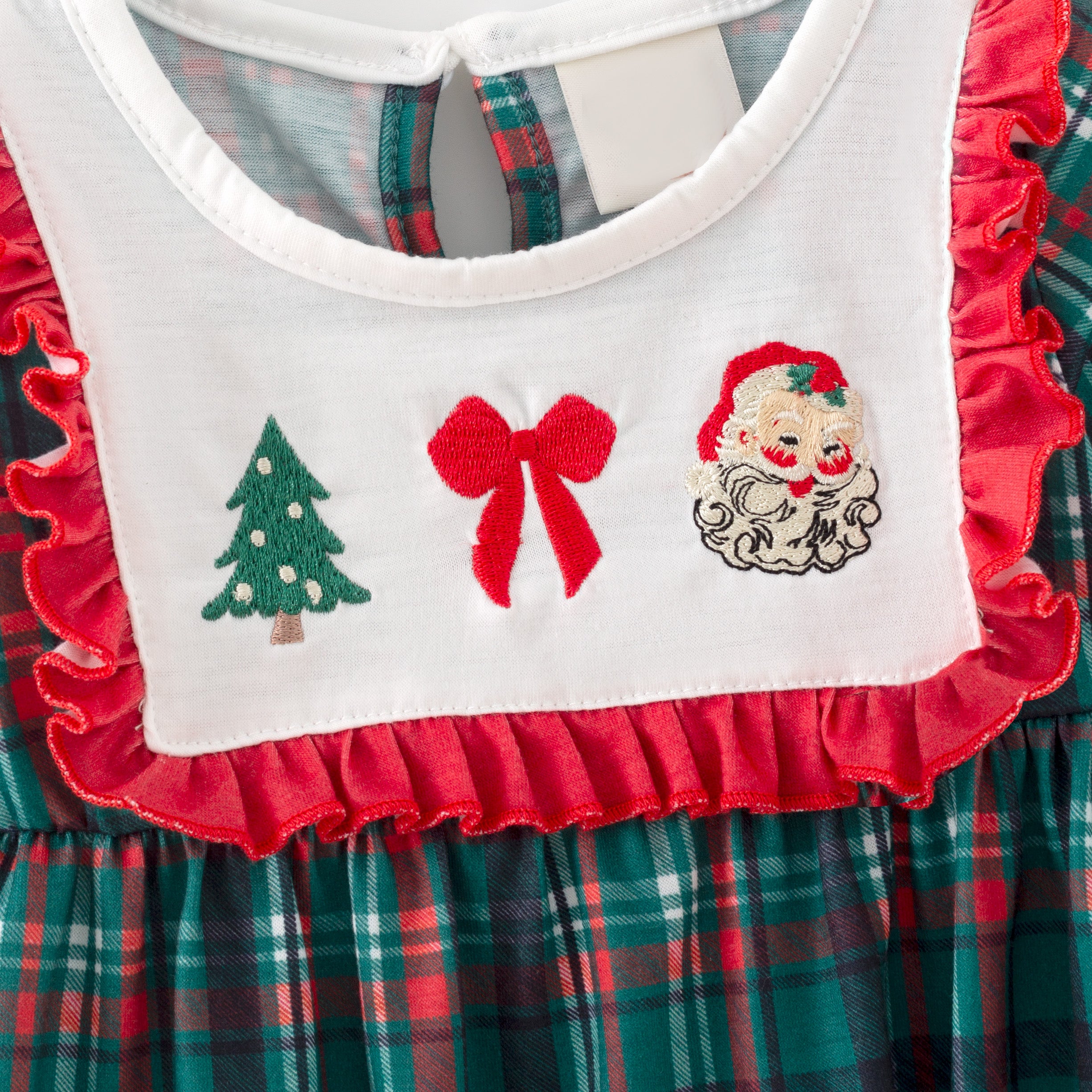 （Pre Order,Prepack Zone）Family Christmas Embroidery Dress&Romper（Mix Size）