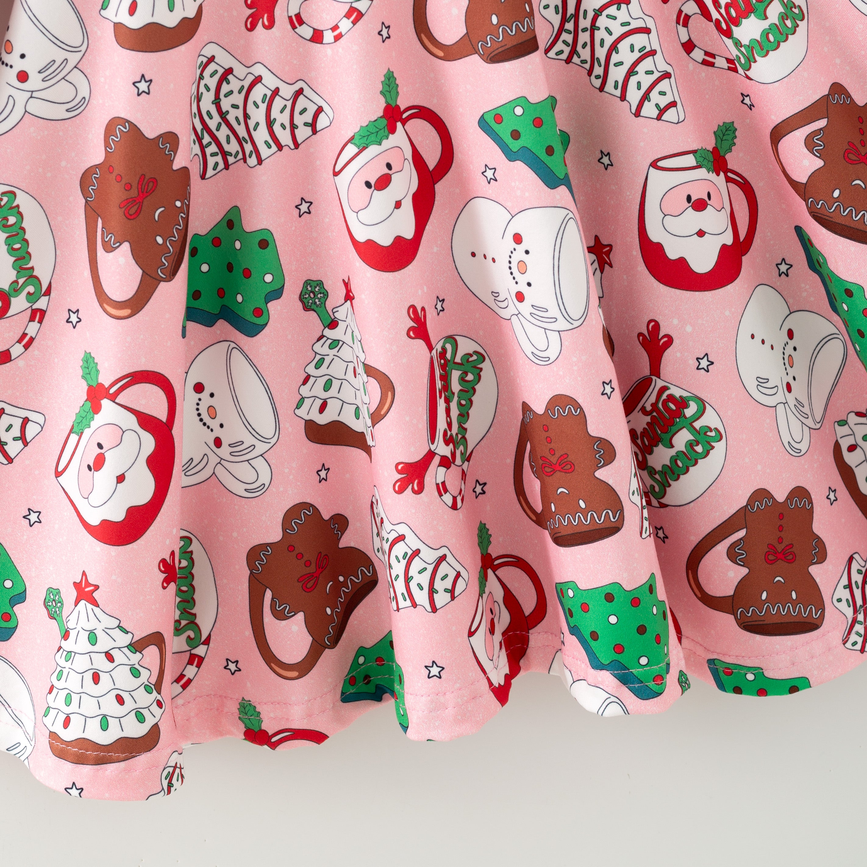 （Pre Order,Prepack Zone）Girls Christmas Print Dress（Mix Size）