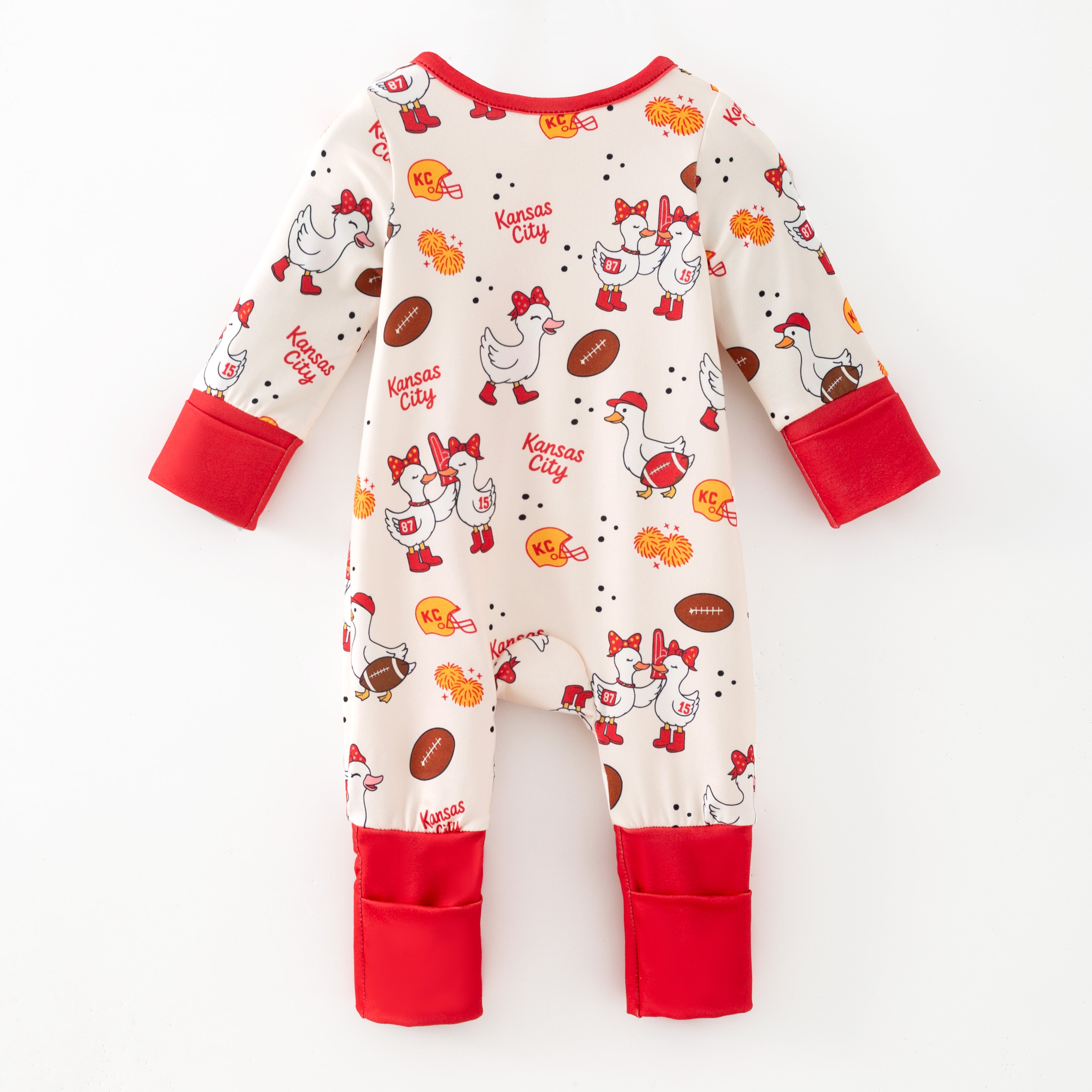 （Pre Order,Prepack Zone）Family Football Print Pajamas&Romper（Mix Size）