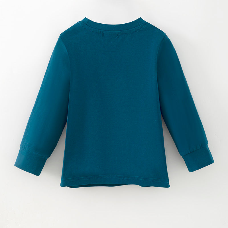 （In Stock）Boys Christmas Applique Cotton Top