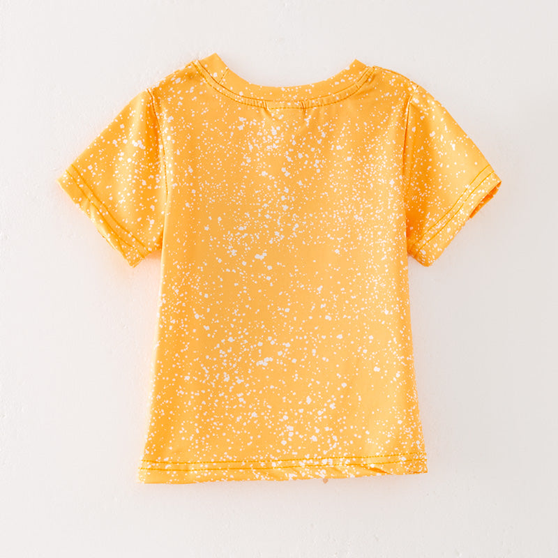 （In Stock）Girls Spring and Summer Little Miss Sassy Pants Print Top