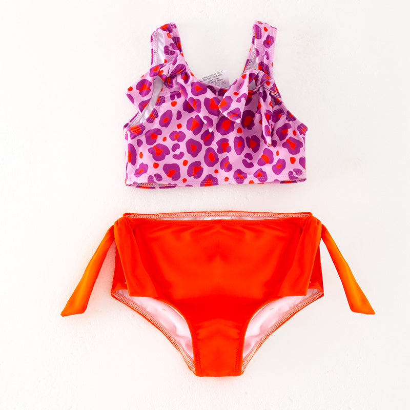 （In Stock）Mommy and Me Summer Leopard Print Swimsuit