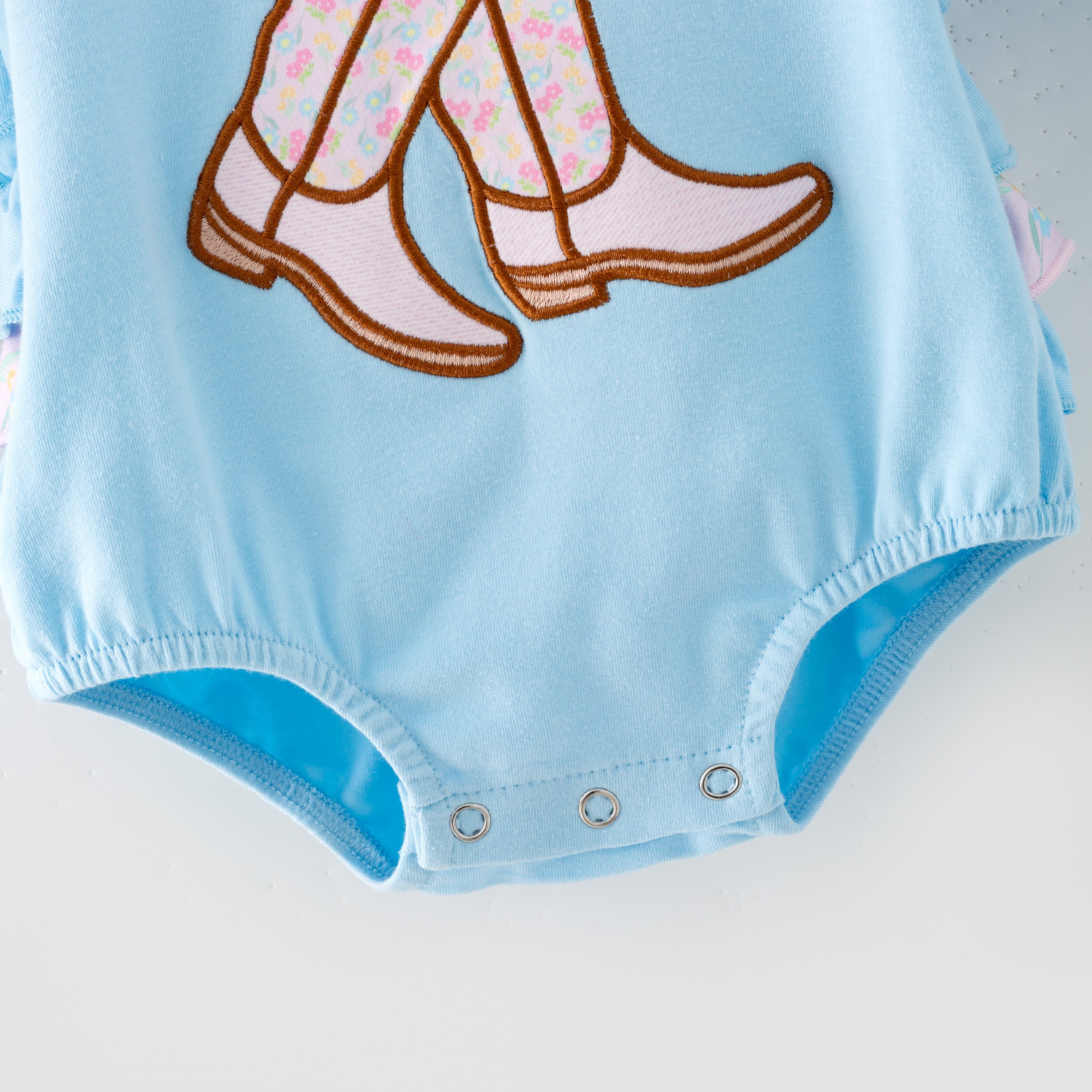 （In Stock）Sisters Fall Boots Applique Ruffle Outfit Set&Romper