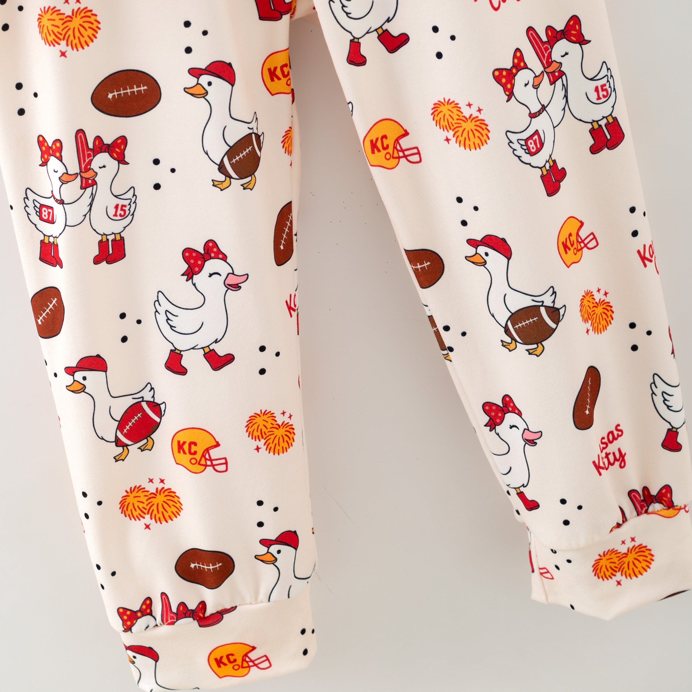 （Pre Order,Prepack Zone）Family Football Print Pajamas&Romper（Mix Size）