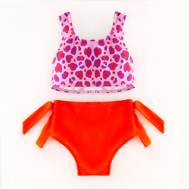 （In Stock）Mommy and Me Summer Leopard Print Swimsuit