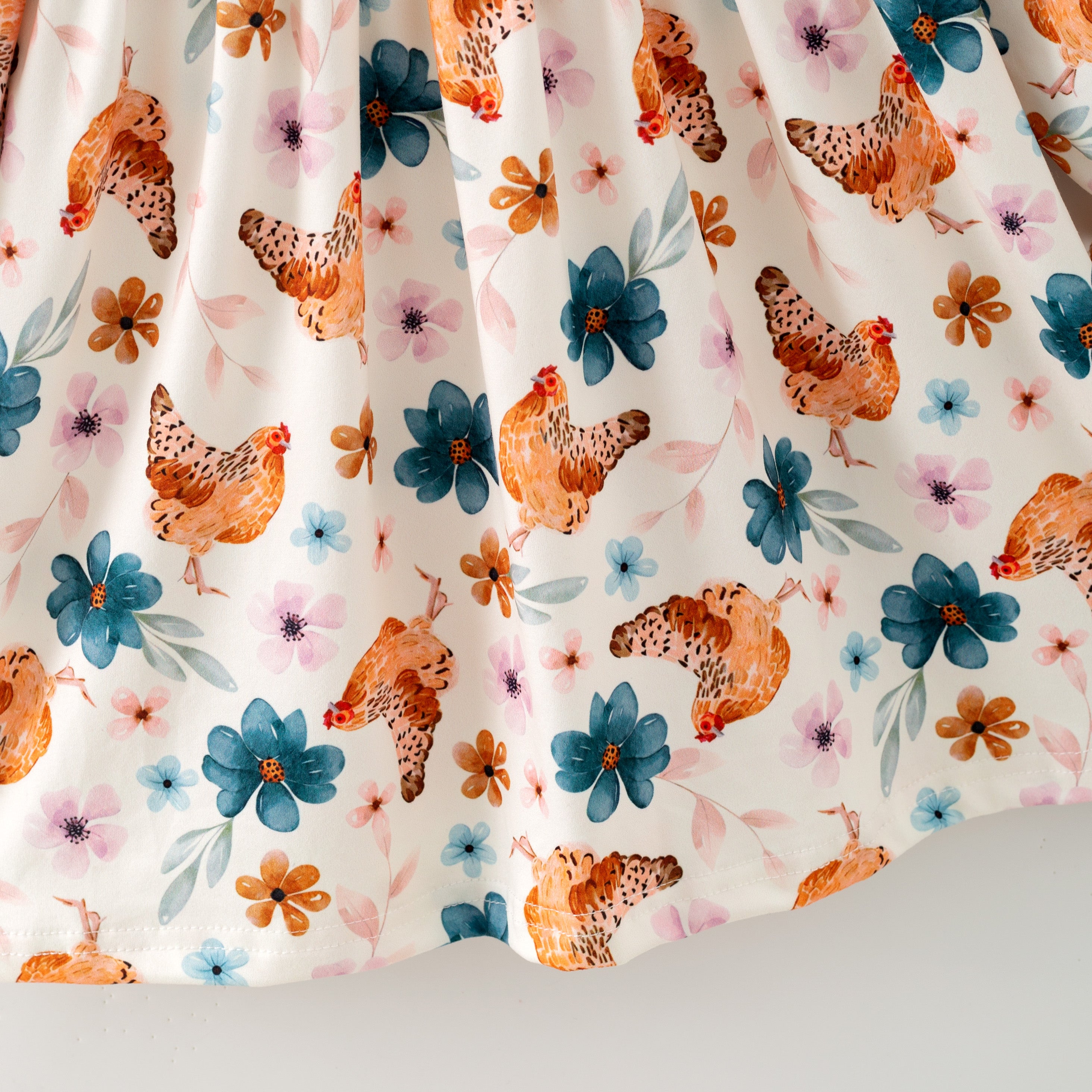 （Pre Order,Prepack Zone）Family Fall Chick Print Dress&Romper（Mix Size）