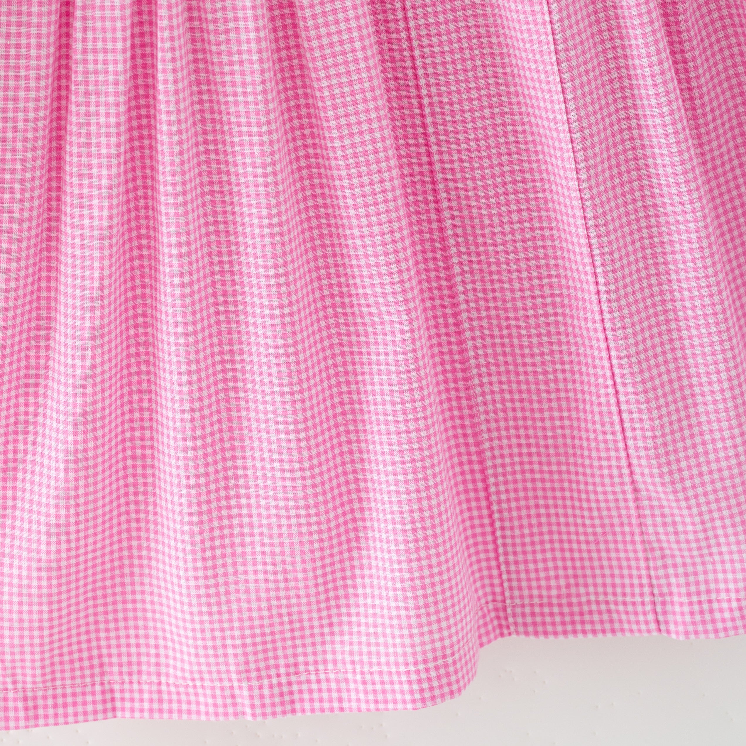 （In Stock）Girls Christmas Embroidery Smocked Cotton Dress