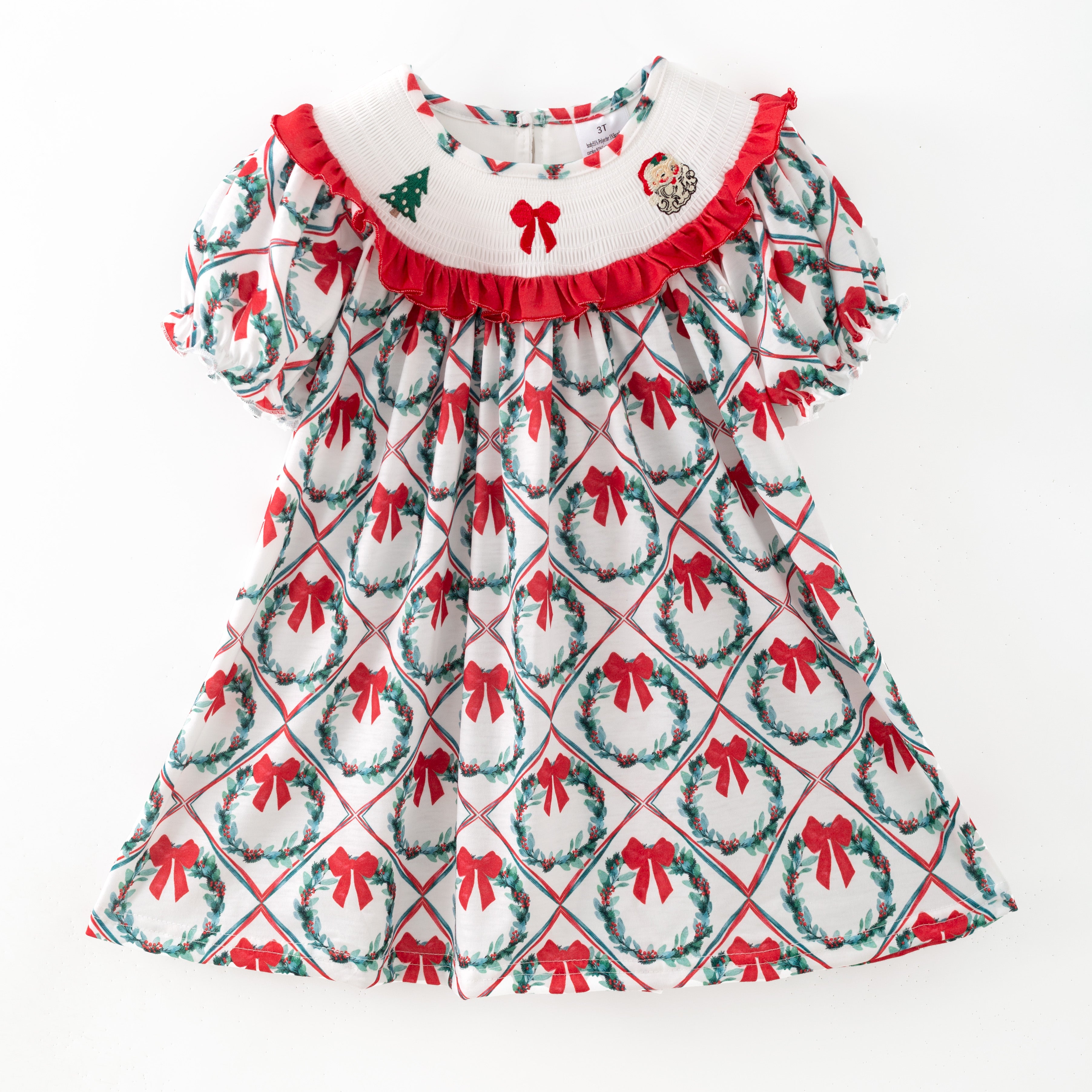 （Pre Order,Prepack Zone）Family Christmas Embroidery Dress&Romper（Mix Size）