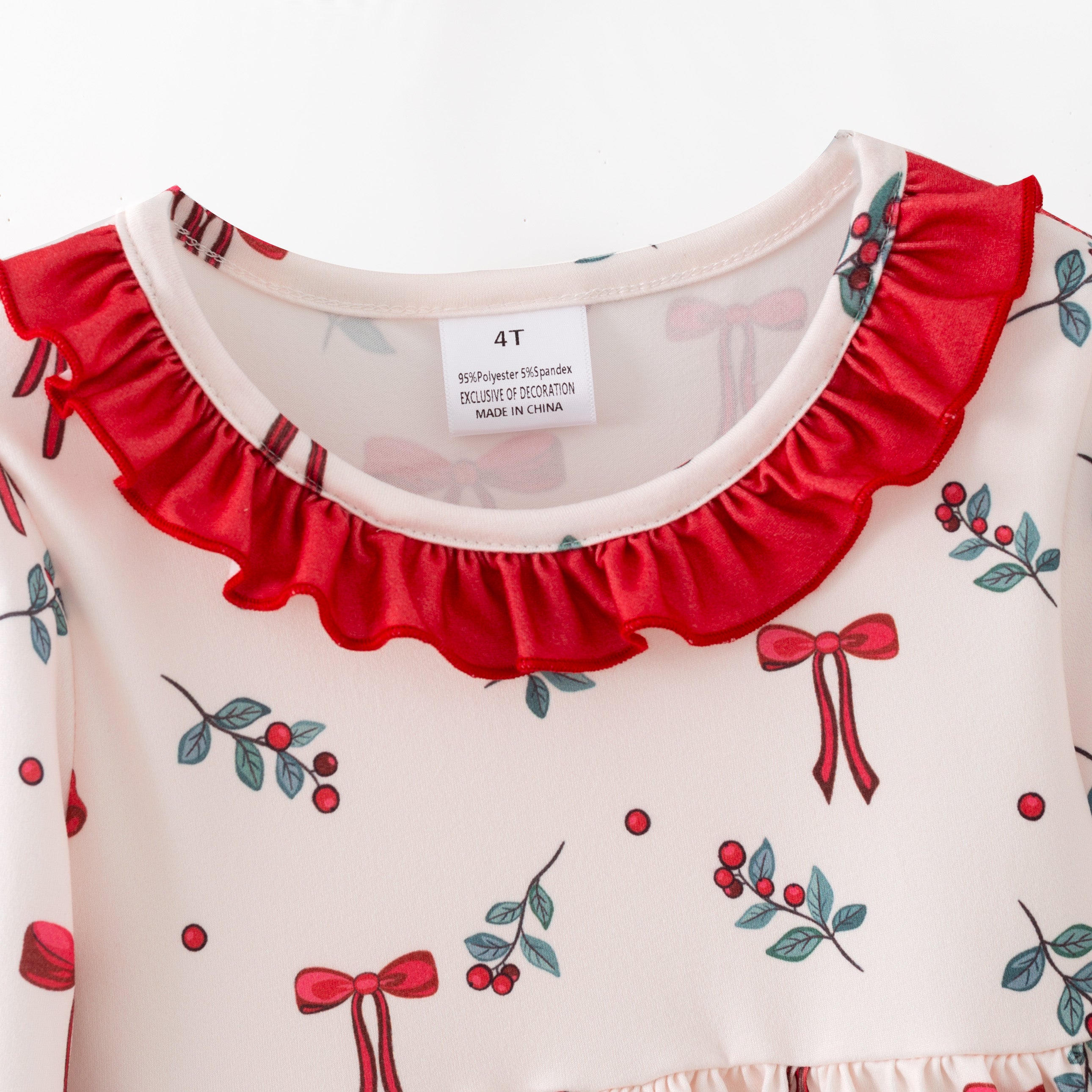 （Pre Order,Prepack Zone）Girls Christmas Print Set（Mix Size）