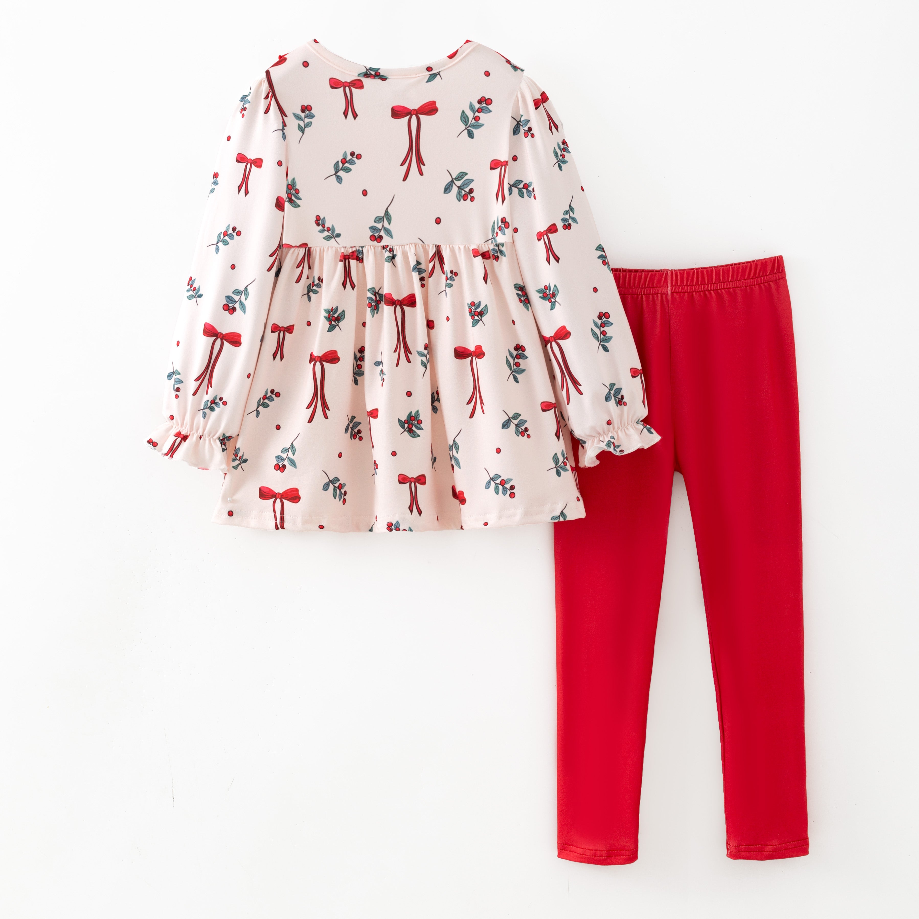 （Pre Order,Prepack Zone）Girls Christmas Print Set（Mix Size）