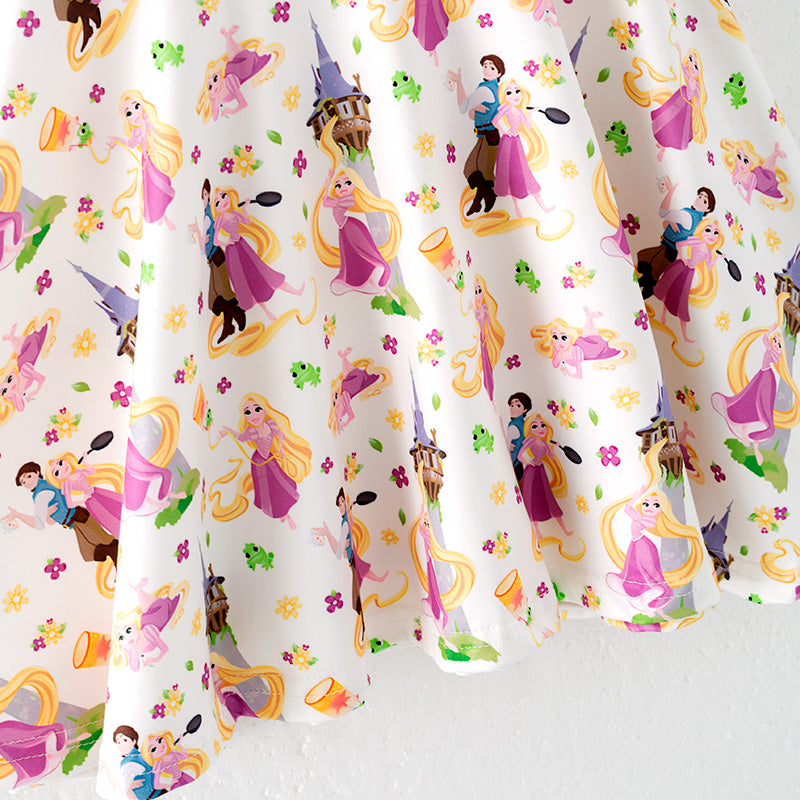（In Stock）Girls Spring and Summer Princess Print Dress