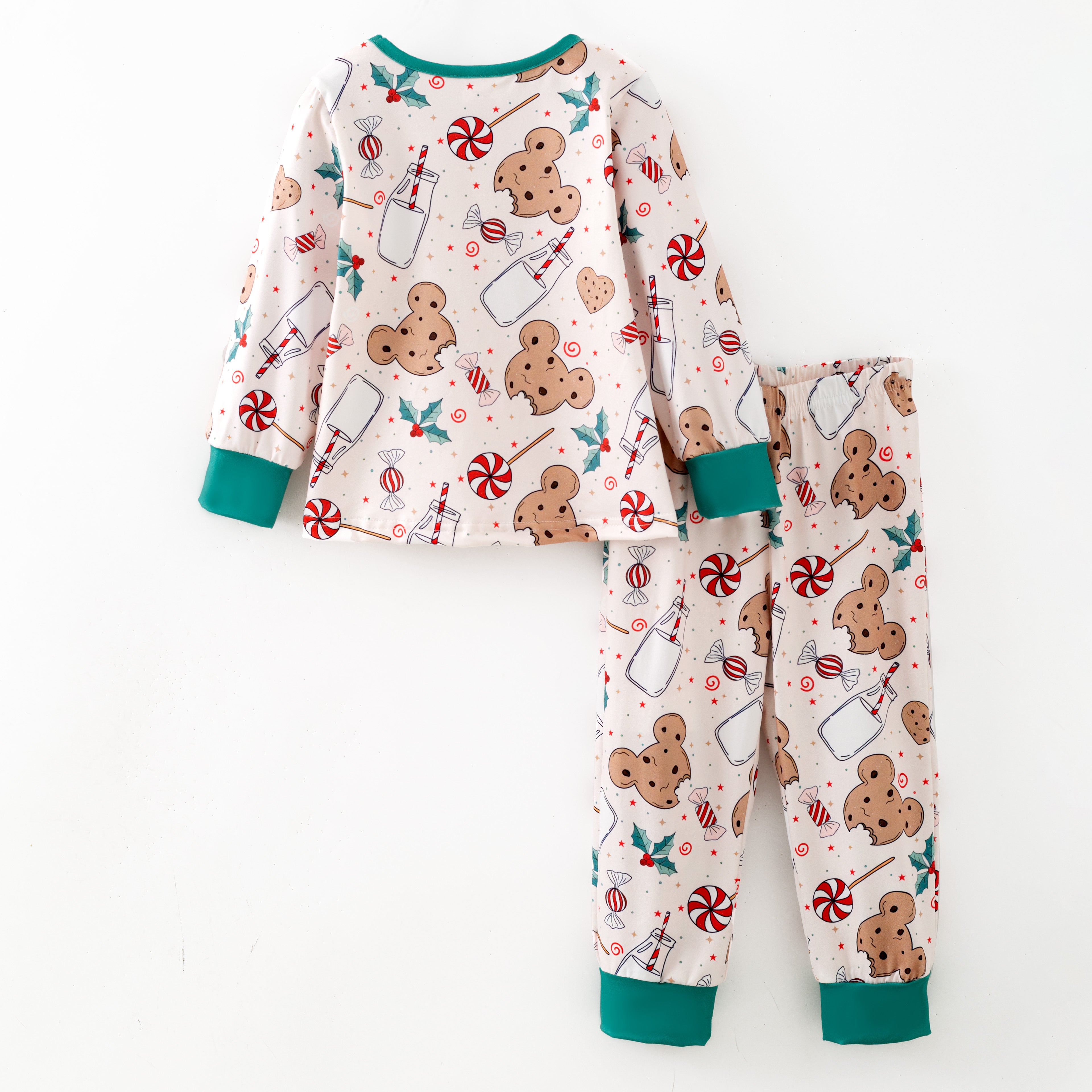 （Pre Order,Prepack Zone）Girls Christmas Print Pajamas（Mix Size）