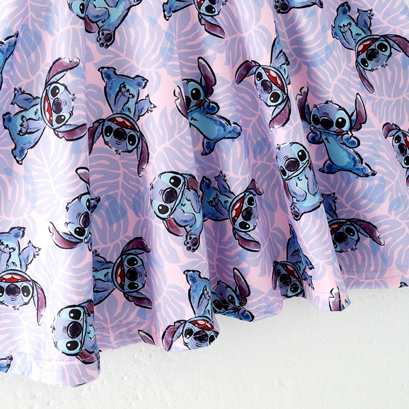 （In Stock）Girls Spring and Summer Cartoon Print Dress