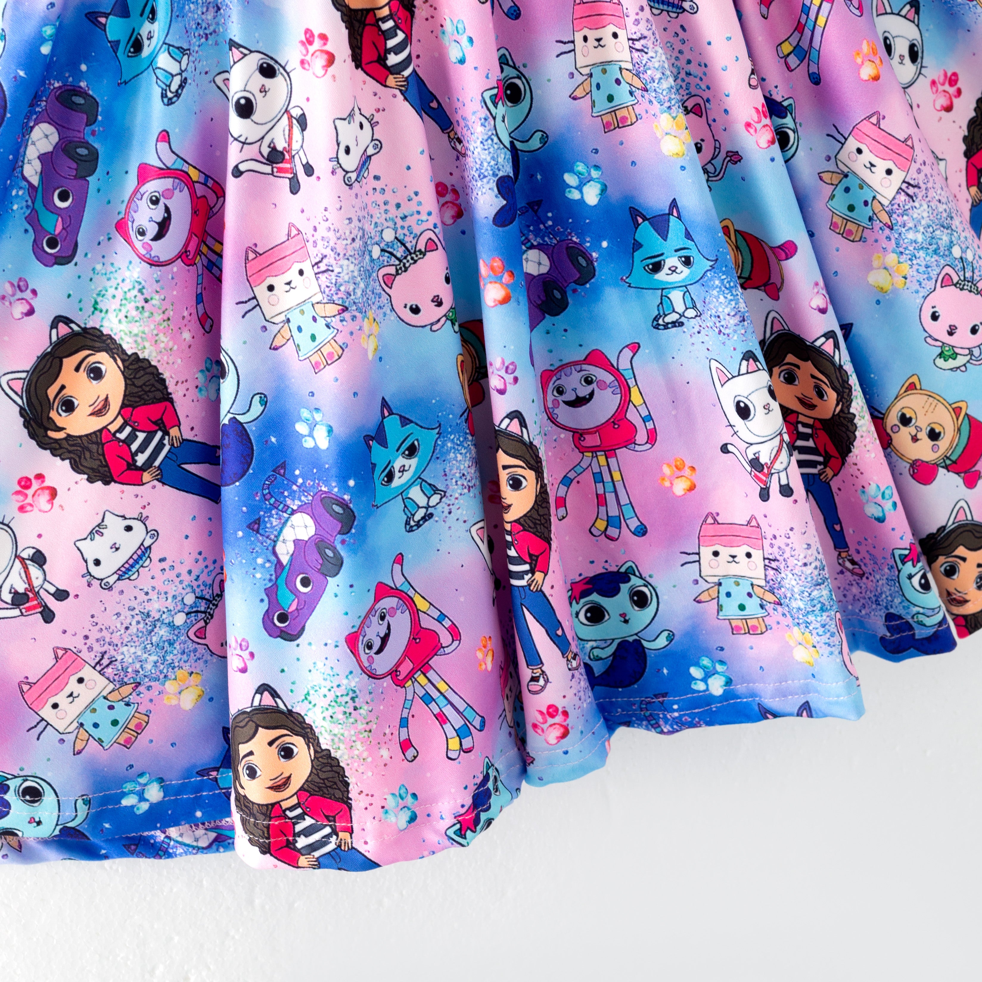 （Pre Order）Girls Spring and Summer Cartoon Print Skirt Set