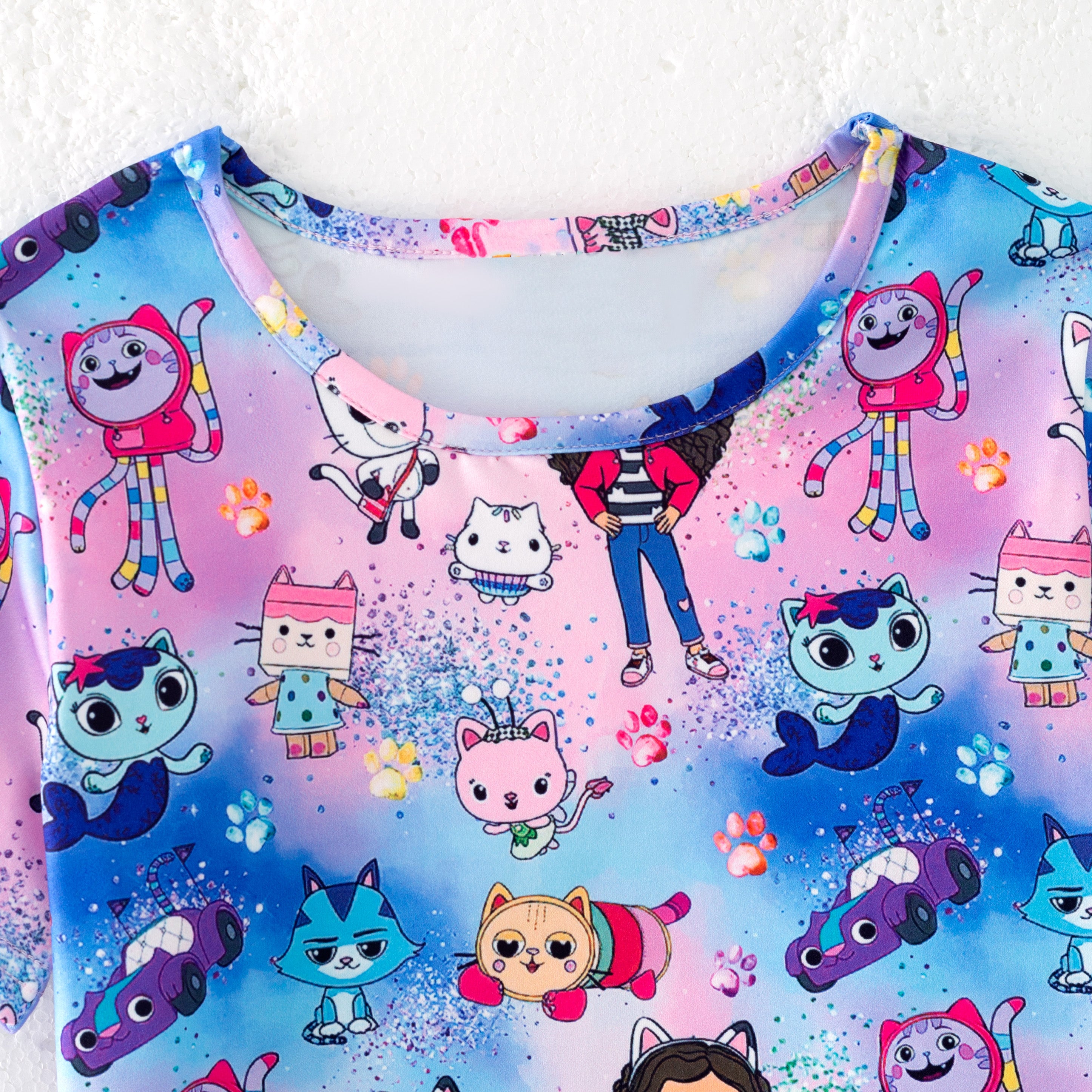 （Pre Order）Girls Spring and Summer Cartoon Print Skirt Set