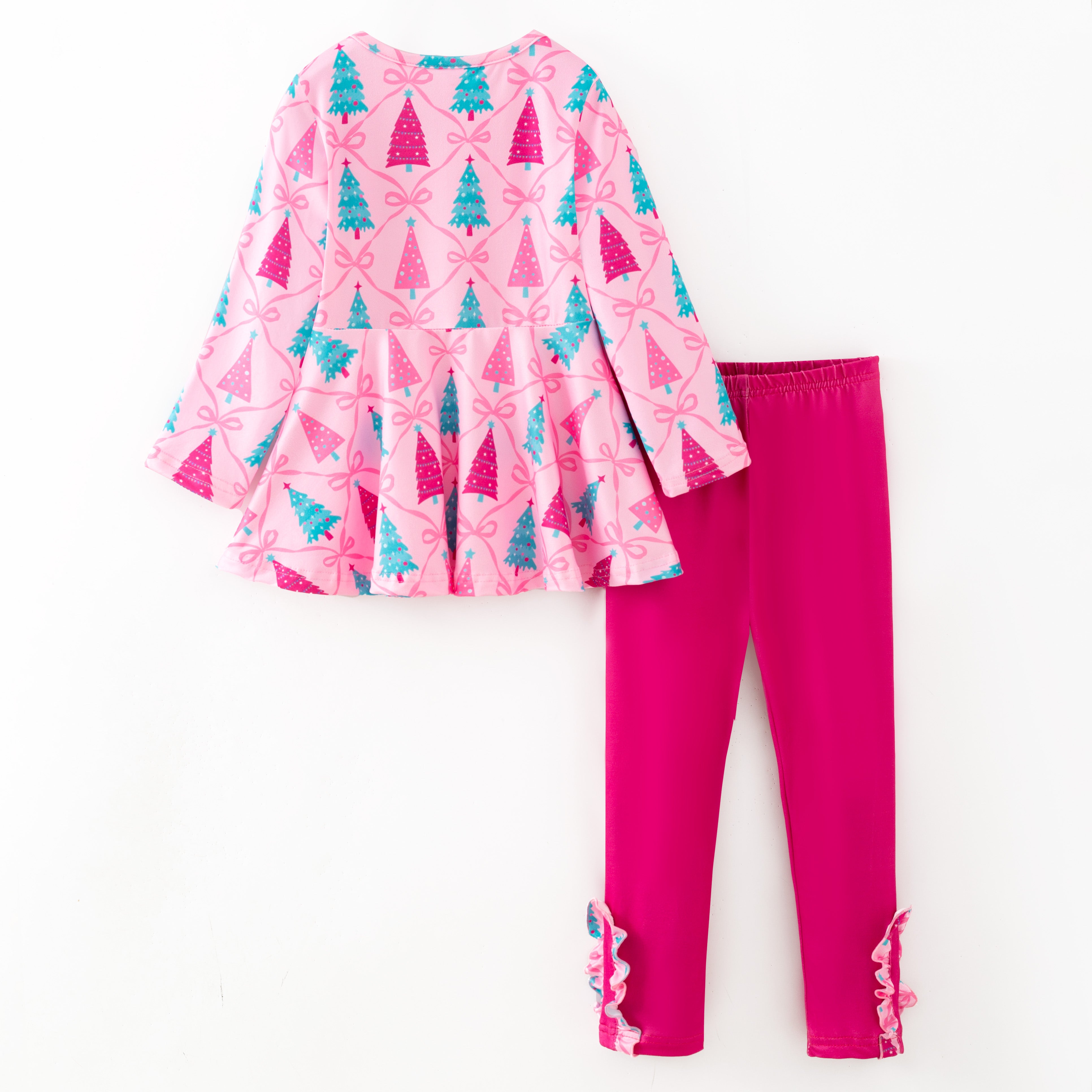 （Pre Order,Prepack Zone）Girls Christmas Print Set（Mix Size）