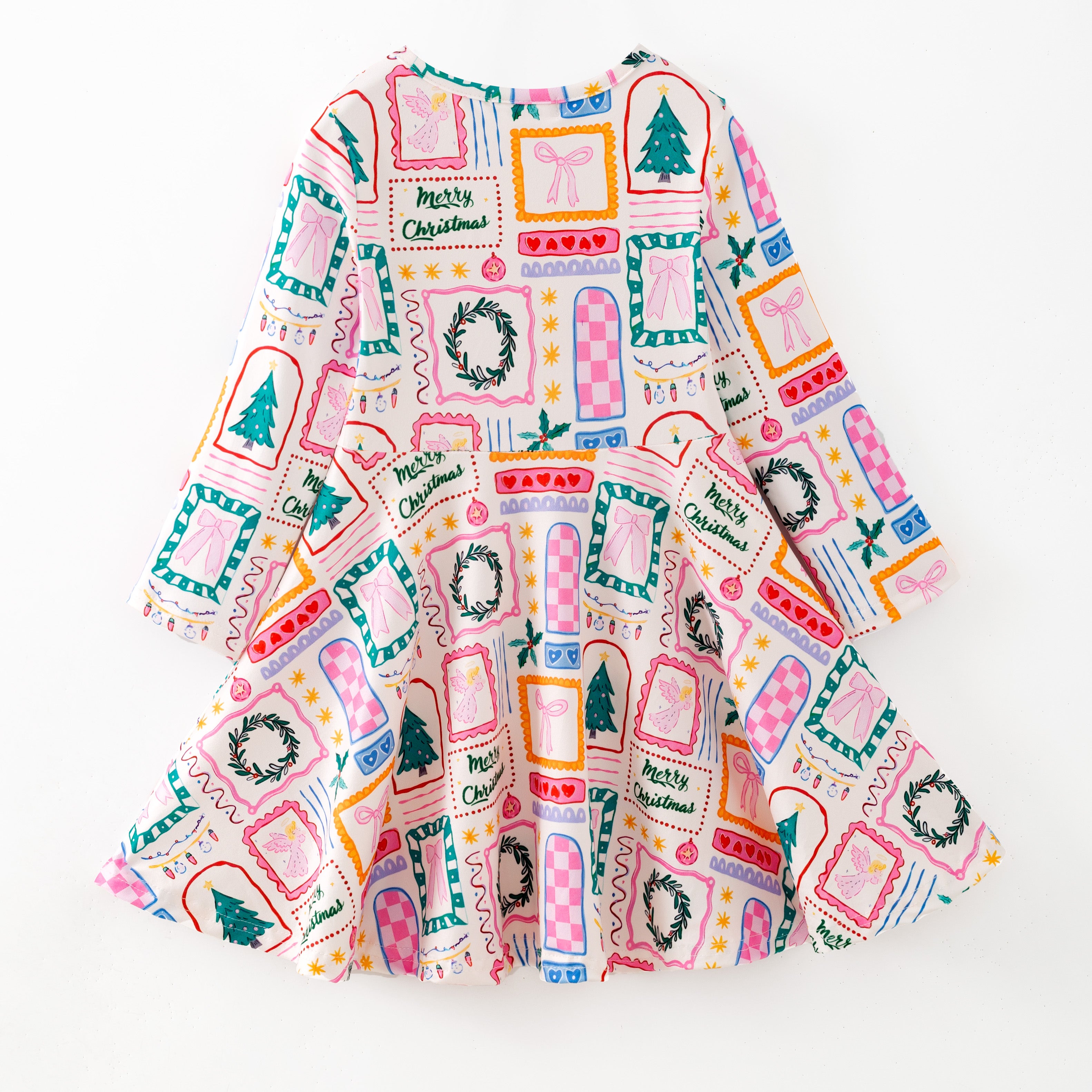 （Pre Order,Prepack Zone）Girls Christmas Print Set&Dress（Mix Size）