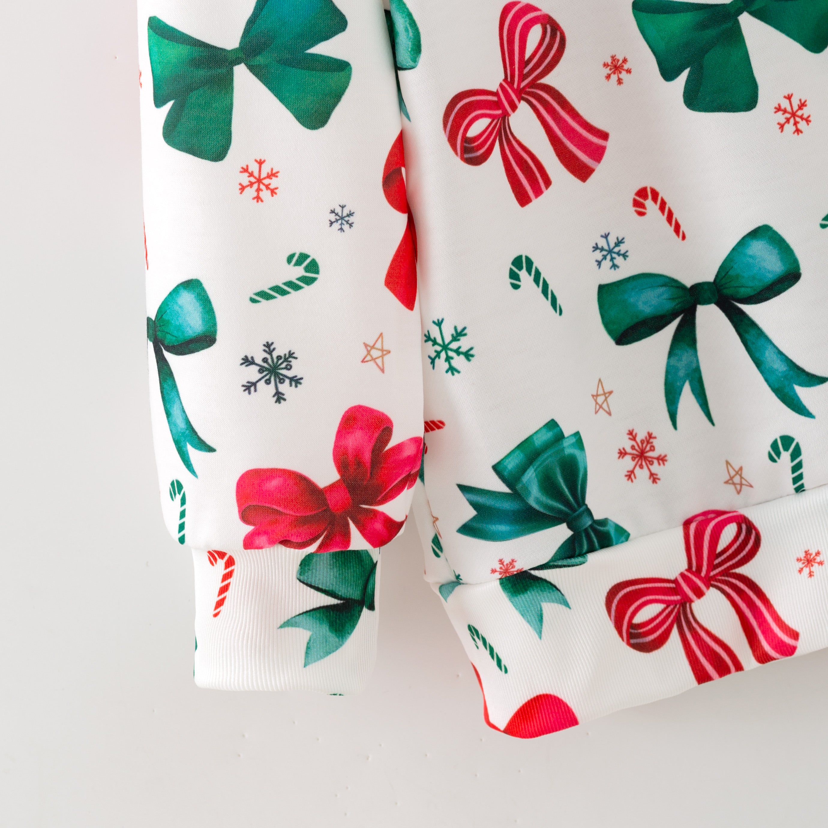 （Pre Order,Prepack Zone）Girls Christmas Bow Print Set&Pajamas（Mix Size）