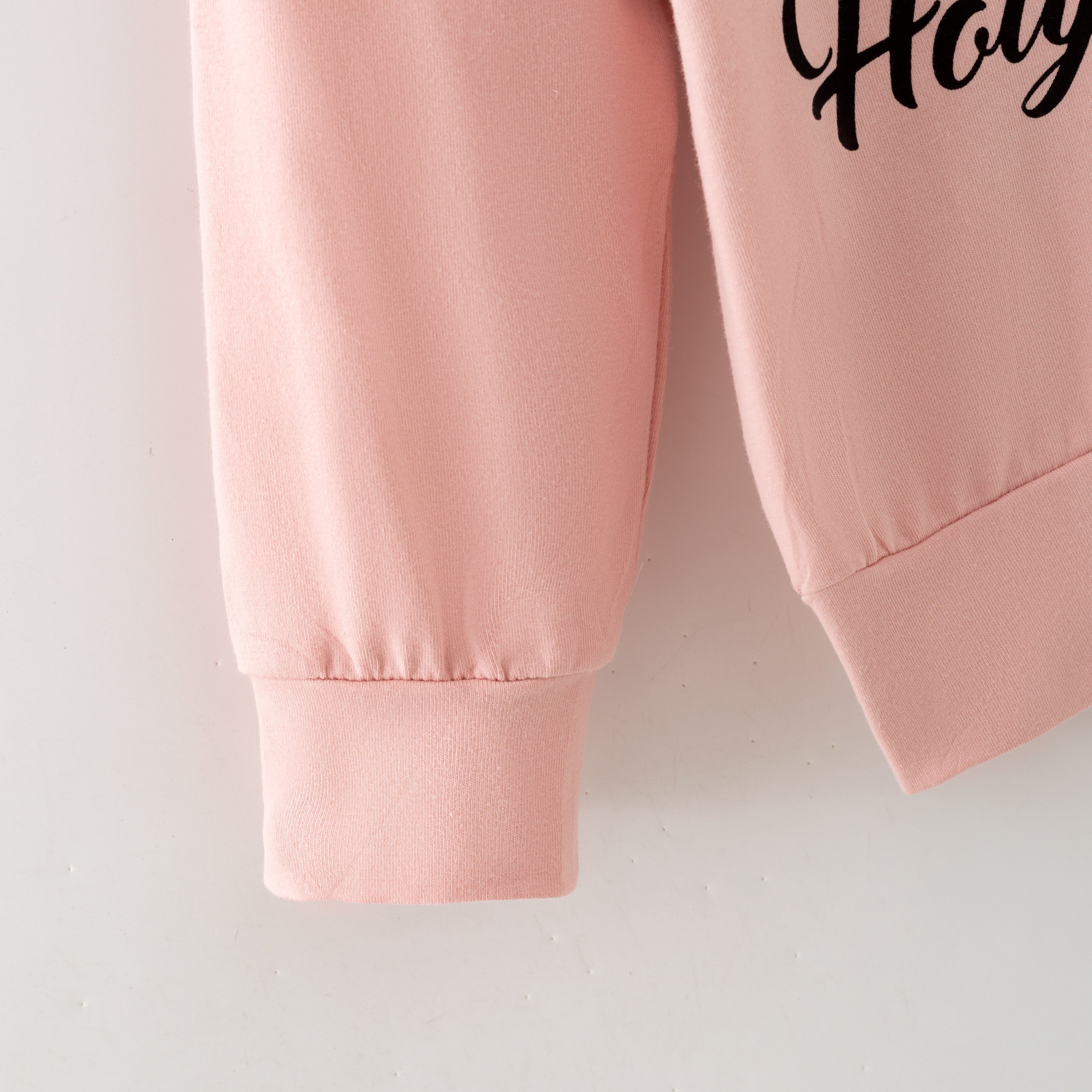 （In Stock）Girls Christmas Print Cotton Hoodie