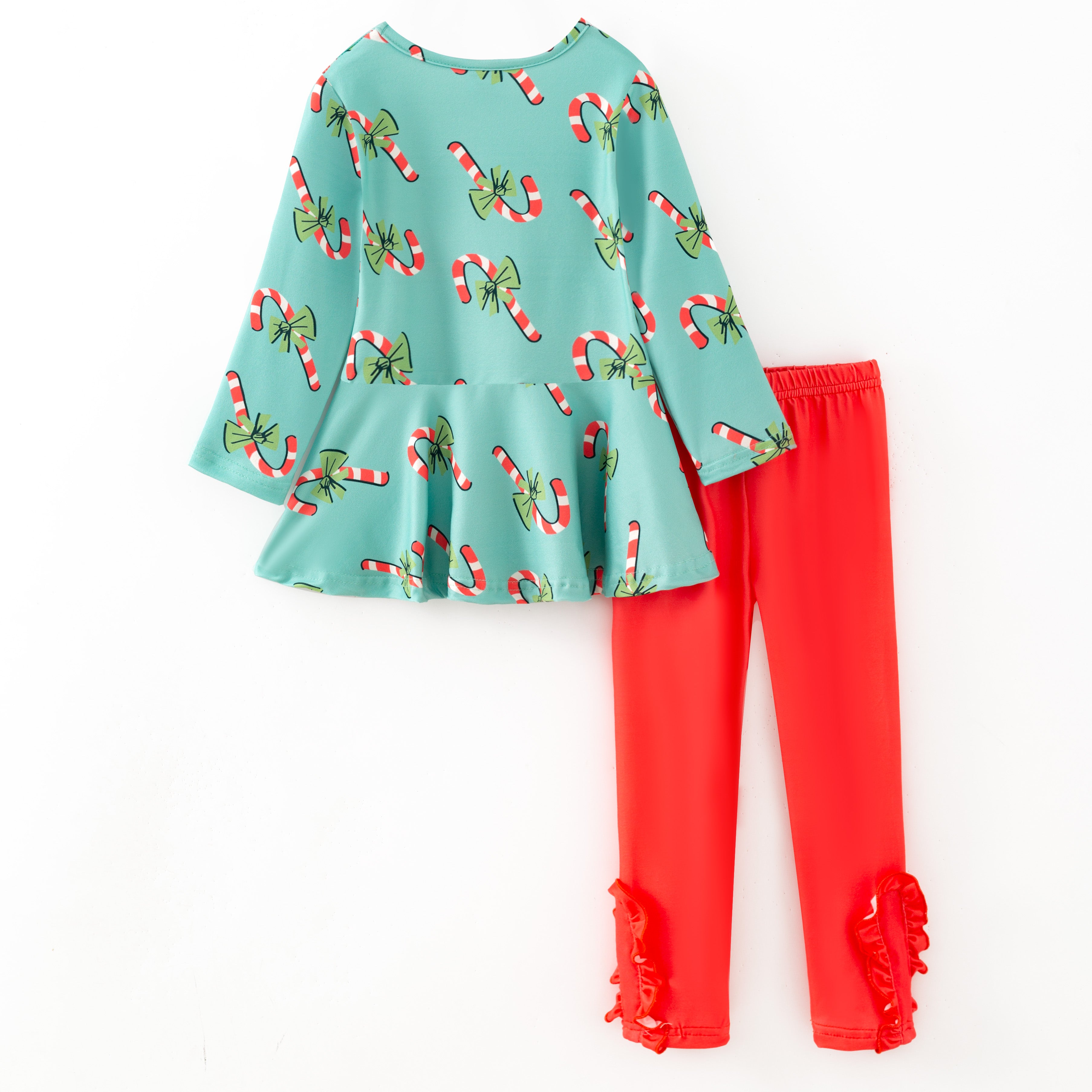 （Pre Order,Prepack Zone）Girls Christmas Print Outfit Set（Mix Size）