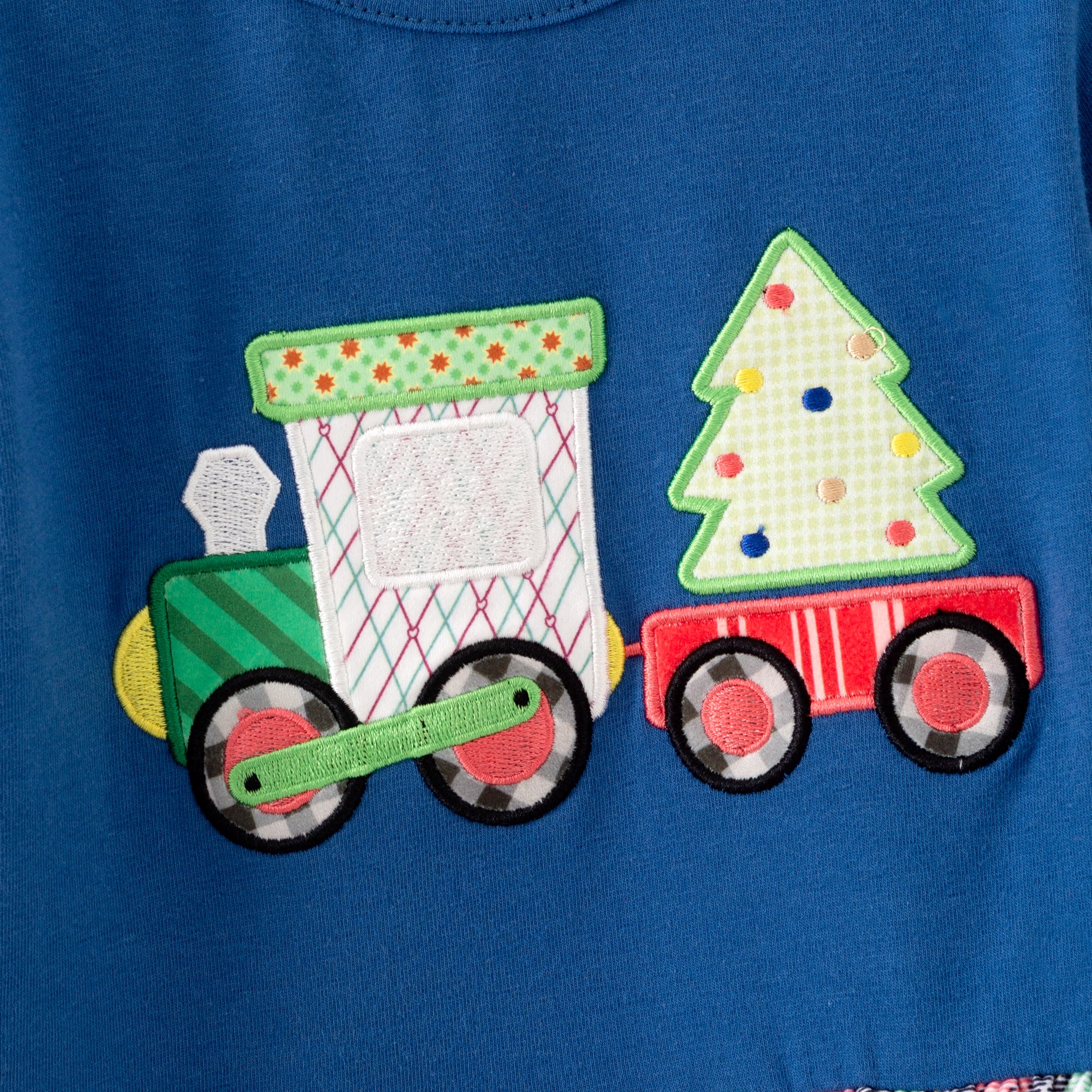 （In Stock）Girl Christmas Applique Ruffle Outfit Set