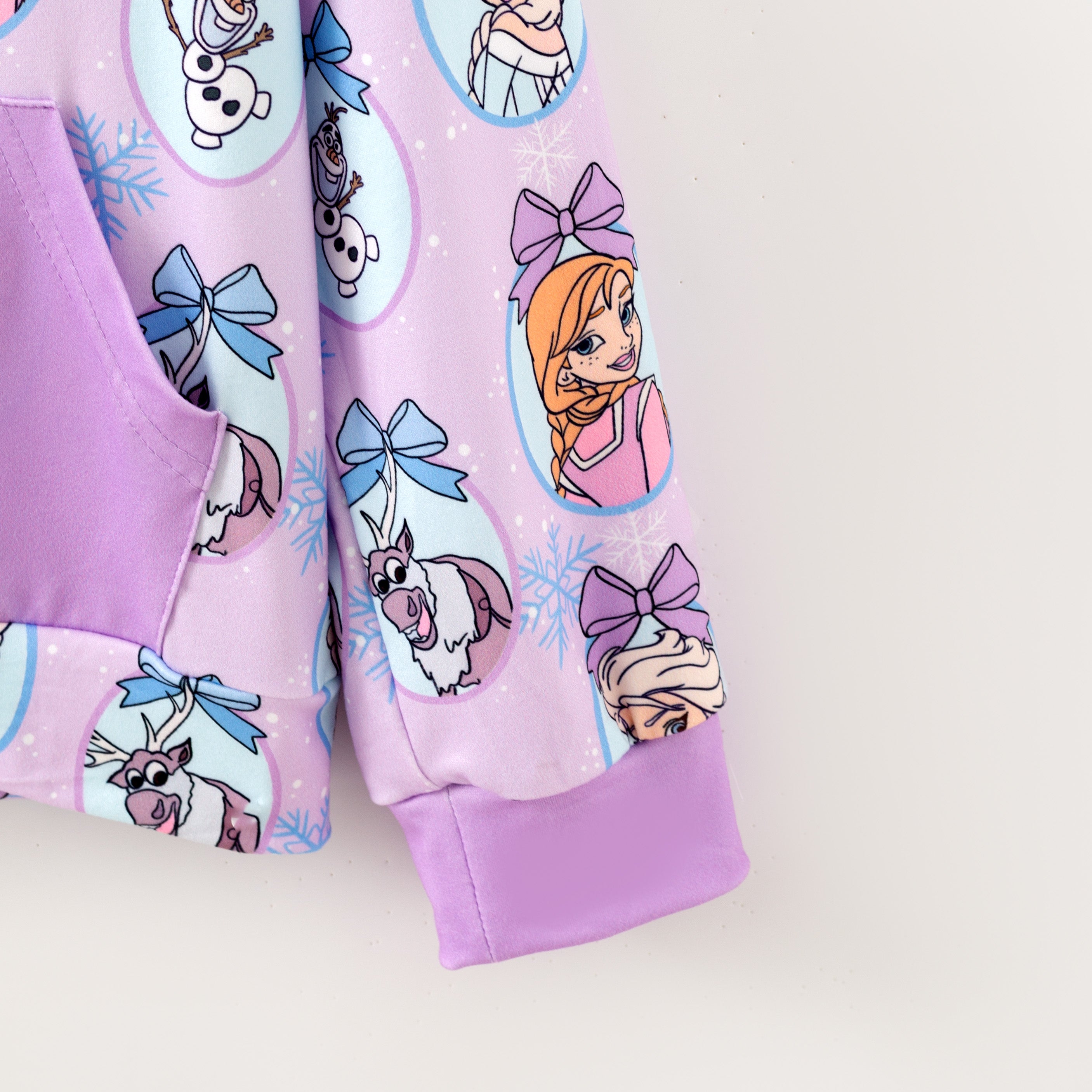 （Pre Order）Girls Fall&Winter Princess Print Dress,Hoodie