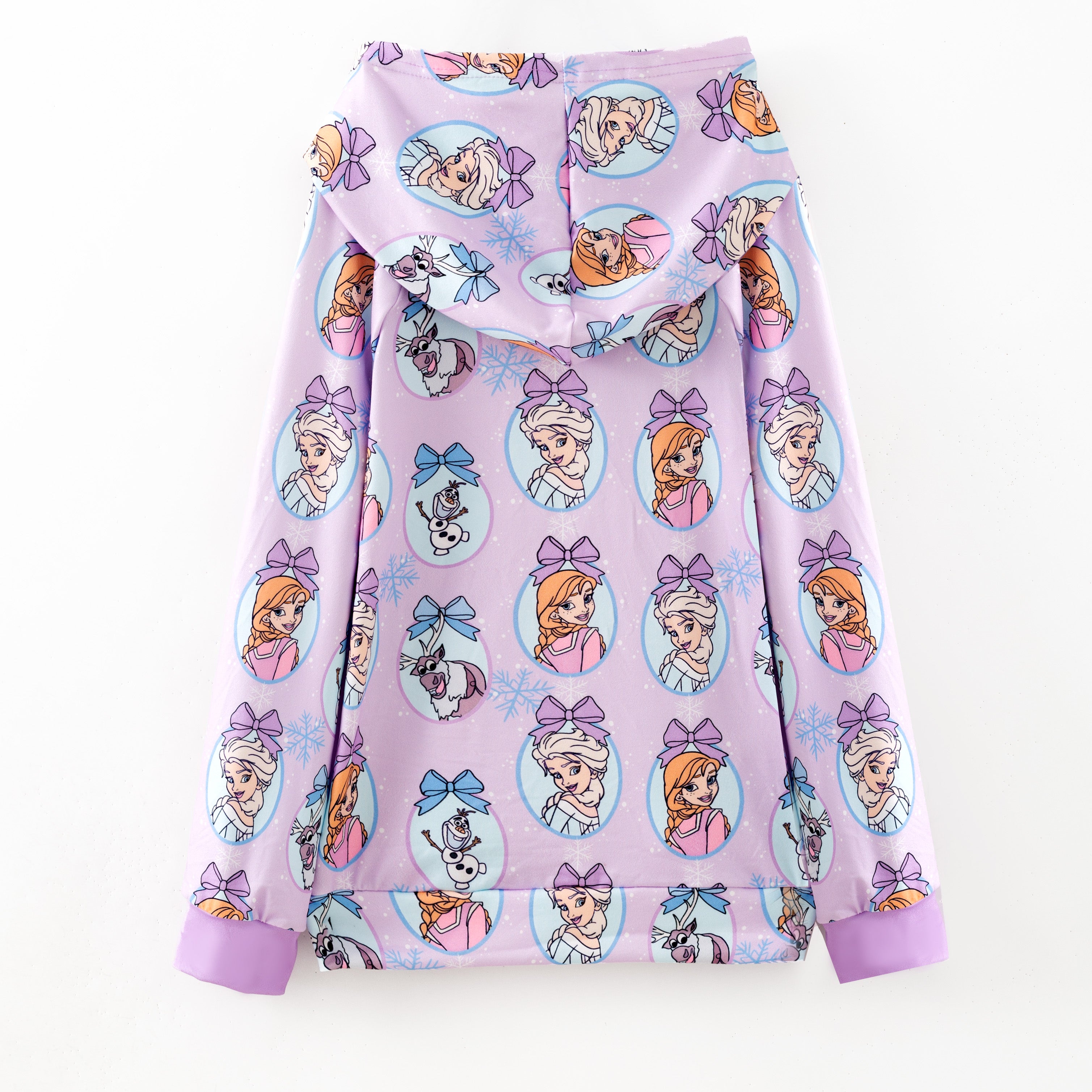 （Pre Order）Girls Fall&Winter Princess Print Dress,Hoodie