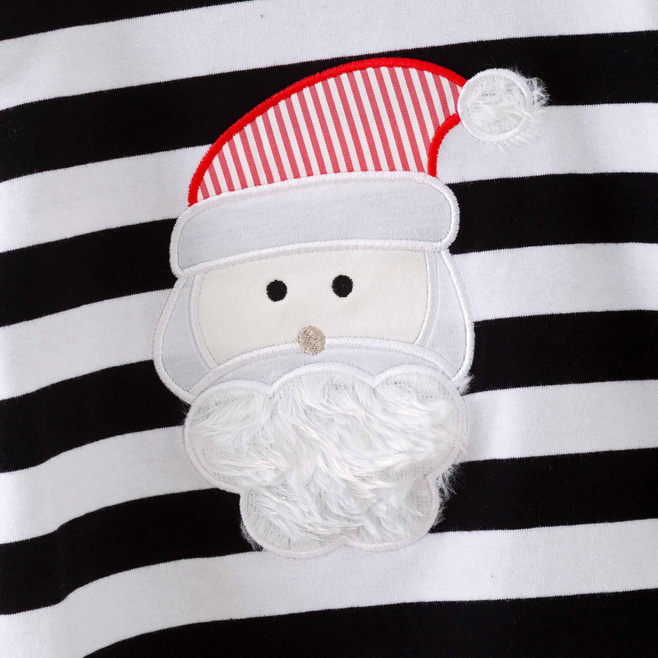 （In Stock）Girls Christmas Santa Claus Applique Outfit Set