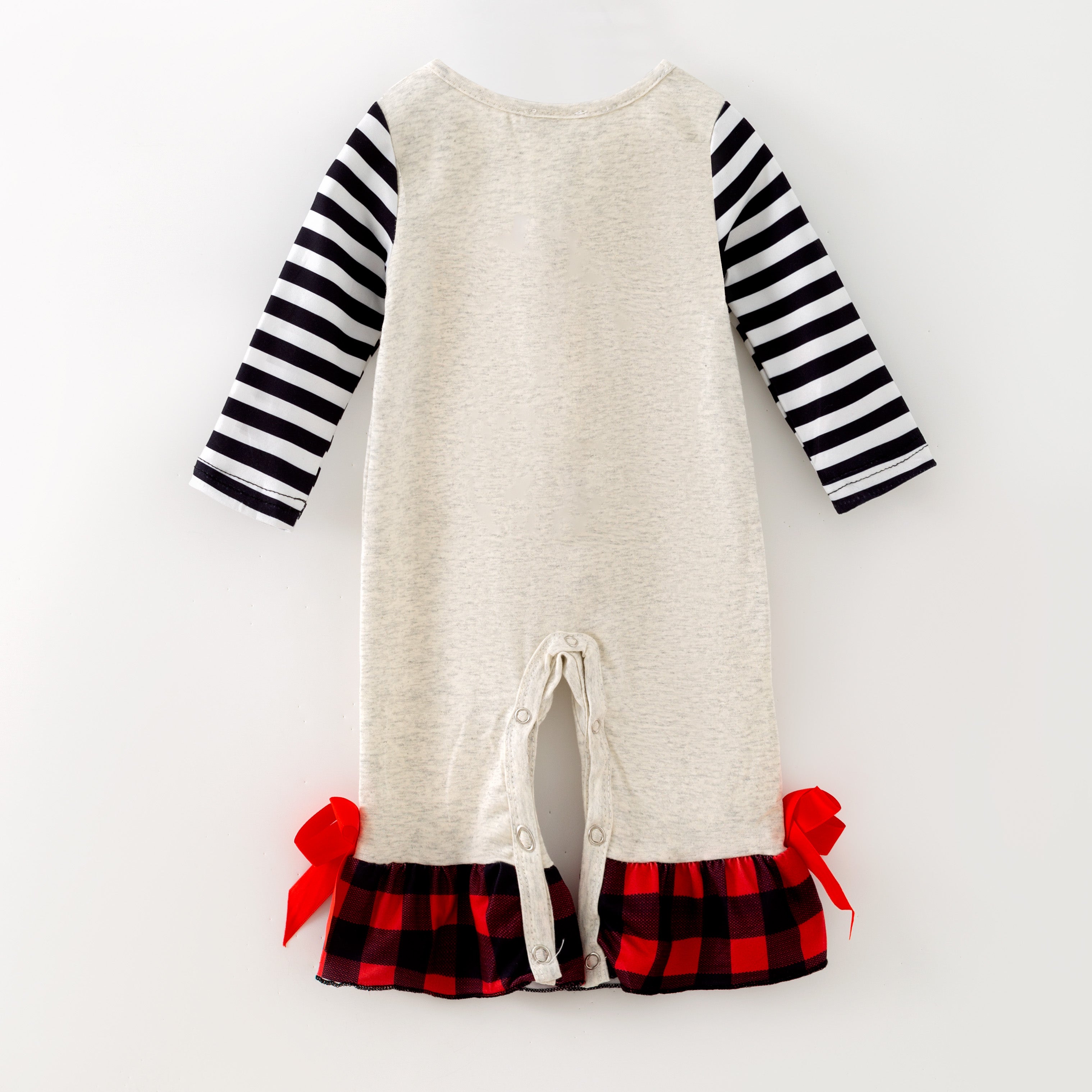 （In Stock）Toddler Girls Fall&Winter Farm Print Romper