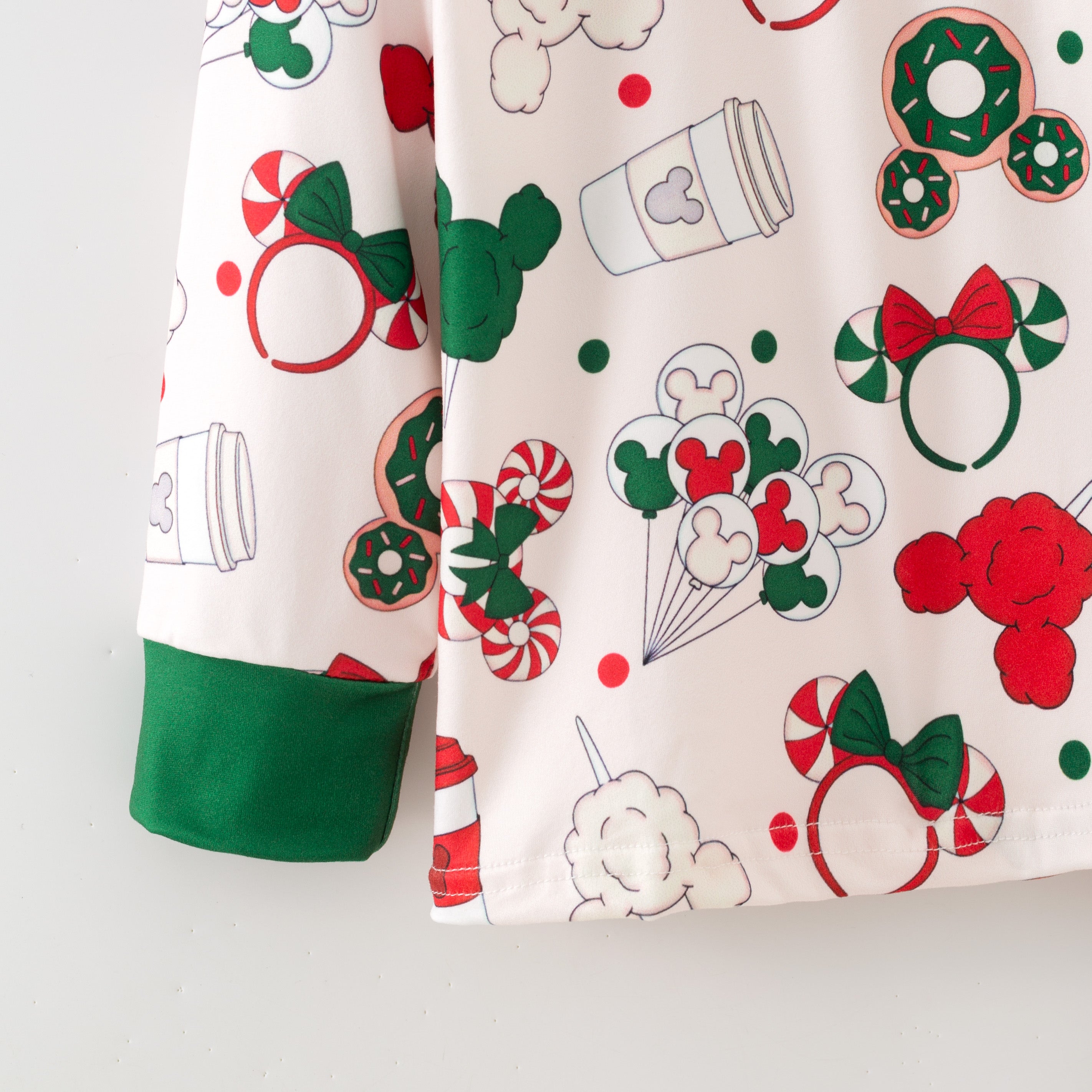 （Pre Order,Prepack Zone）Family Cartoon Print Twill Sweatshirt Suit&Pajamas（Mix Size）