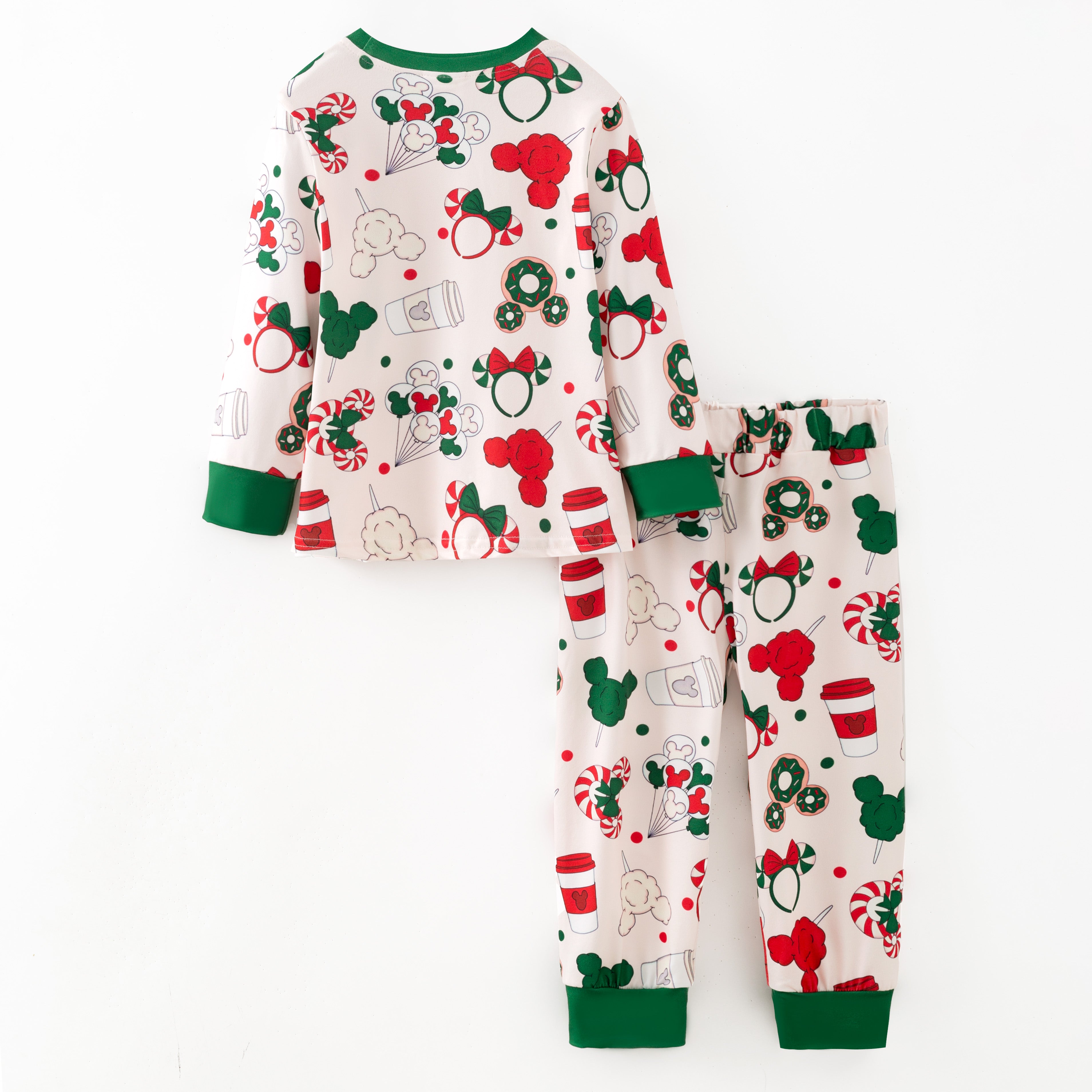 （Pre Order,Prepack Zone）Family Cartoon Print Twill Sweatshirt Suit&Pajamas（Mix Size）
