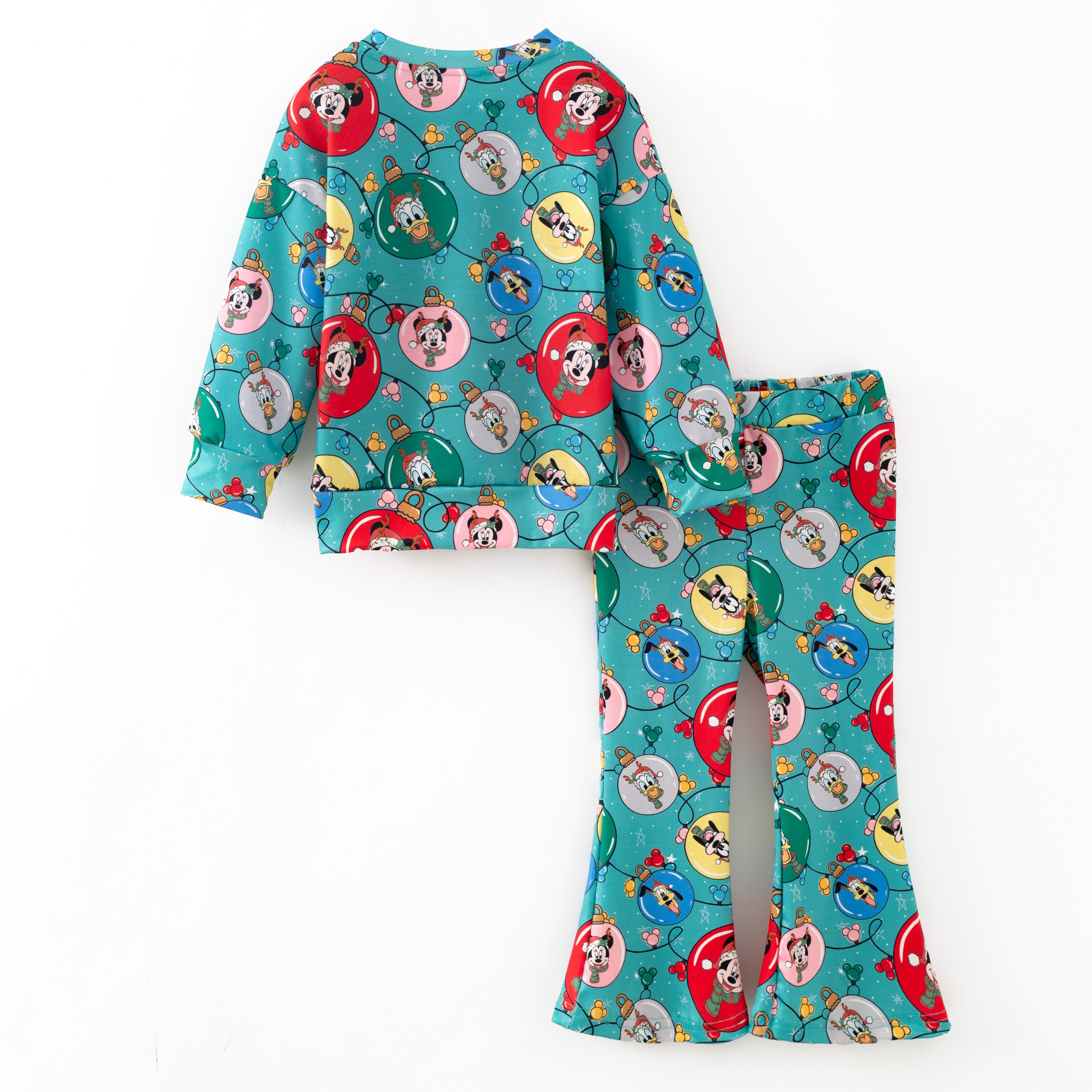 （Pre Order,Prepack Zone）Family Cartoon Print Twill Sweatshirt Suit&Pajamas（Mix Size）