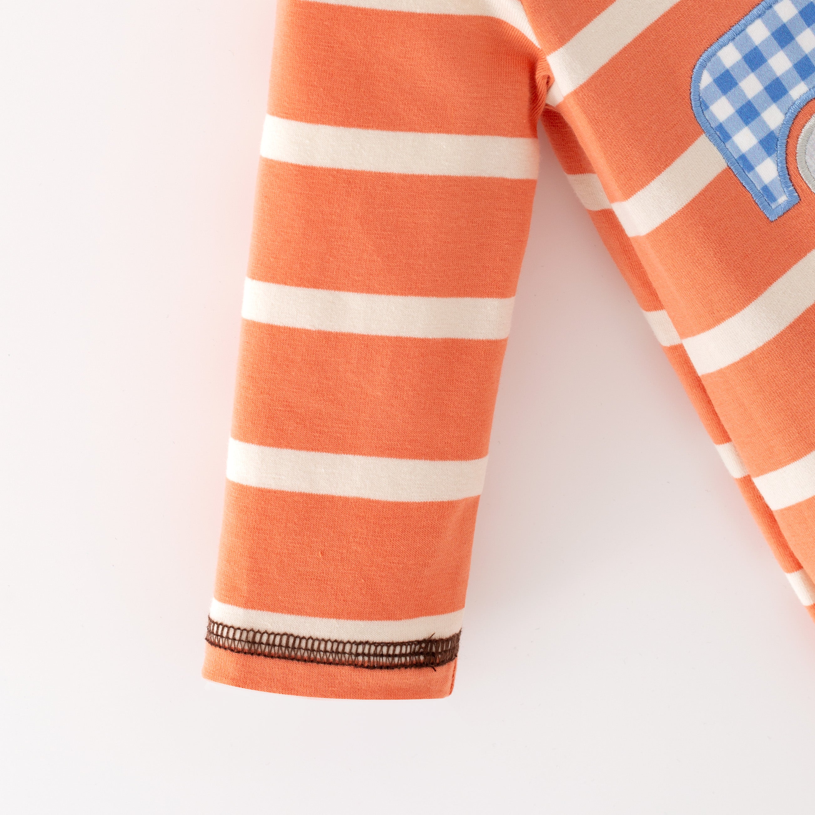 （In Stock）Brothers Fall Pumpkin Applique Cotton Top&Romper