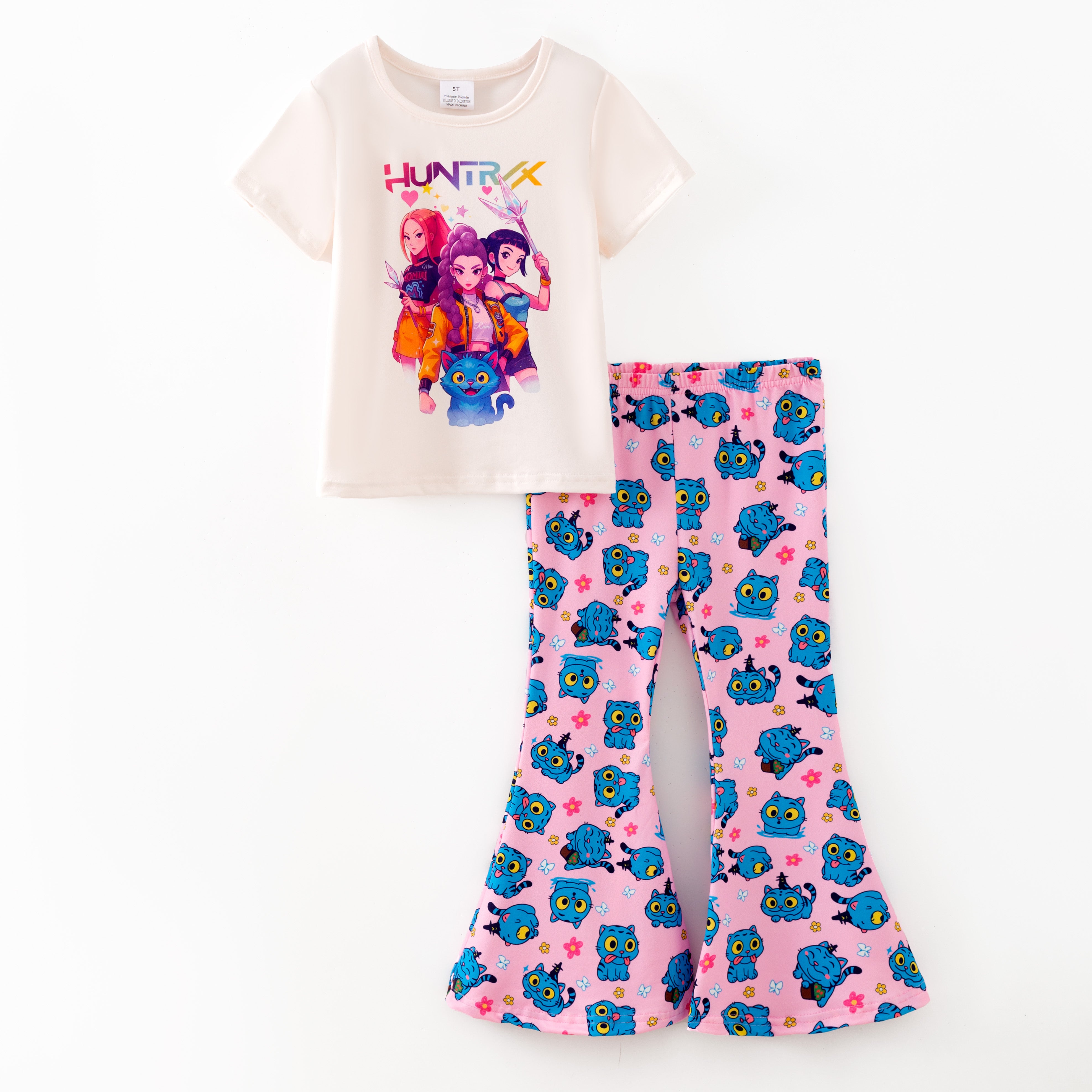 （Pre Order,Prepack Zone）Girls Movie Character Print Outfit Set（Mix Size）