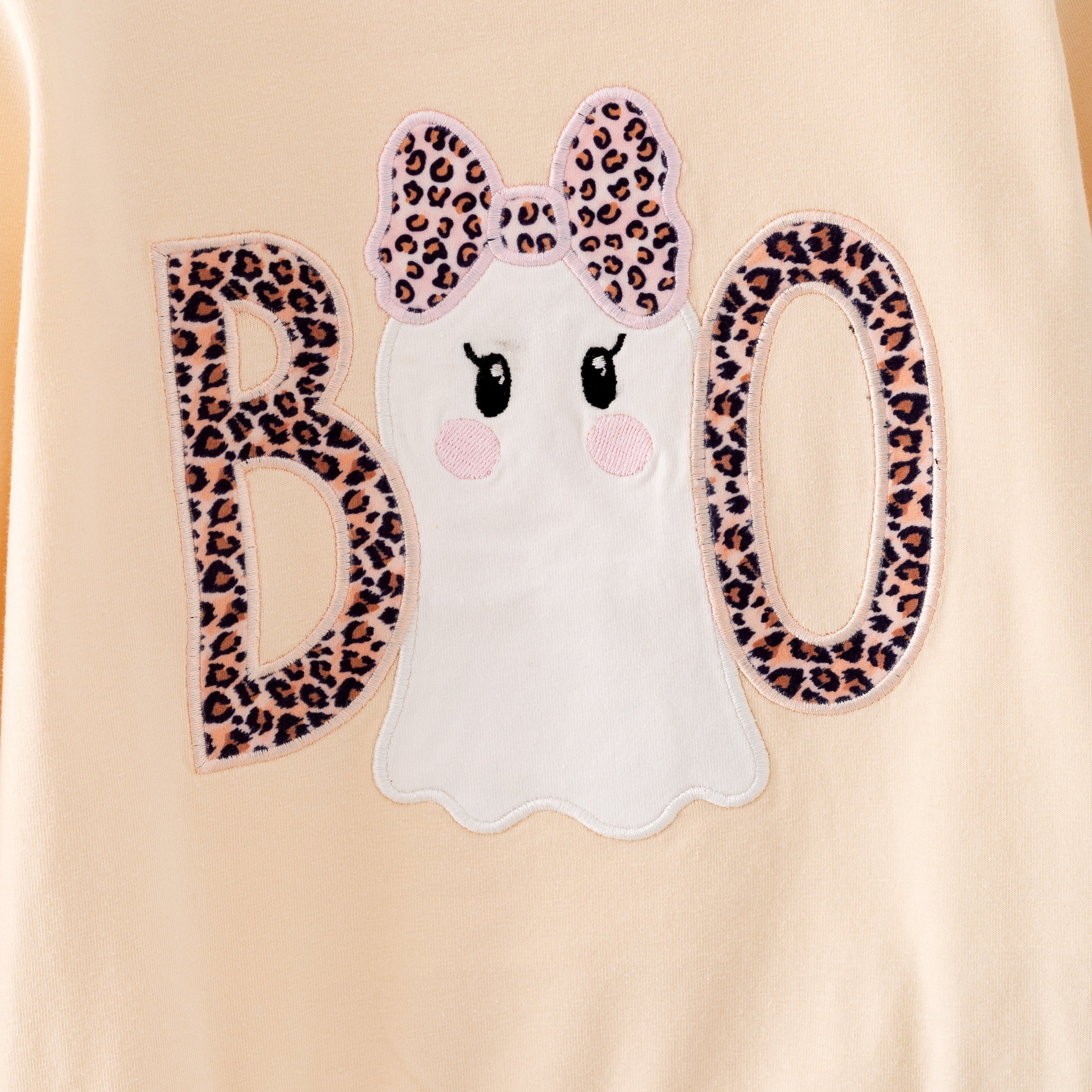 （In Stock）Girls Halloween BOO Applique Outfit Set