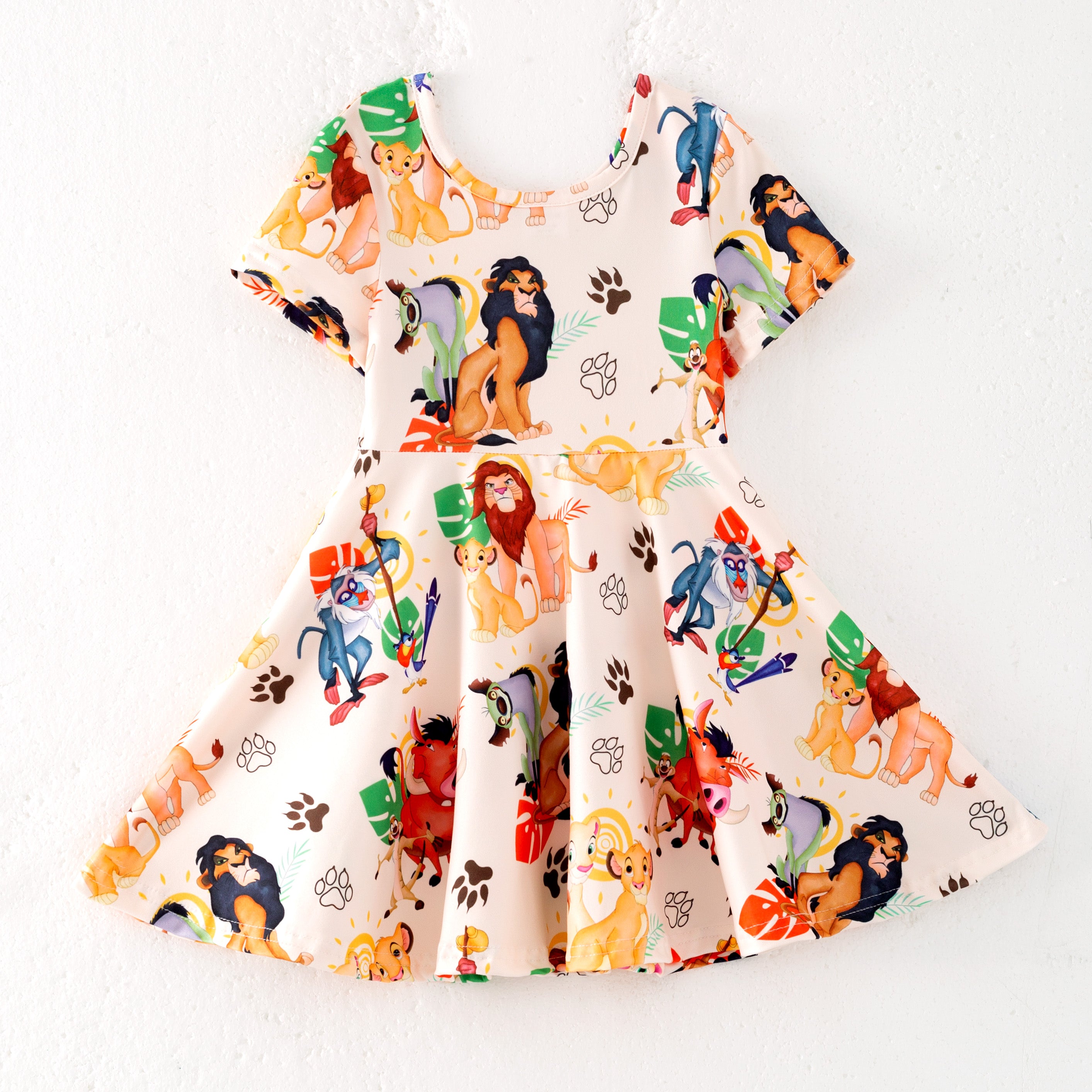 （Pre Order）Girls Spring and Summer Cartoon Print Dress