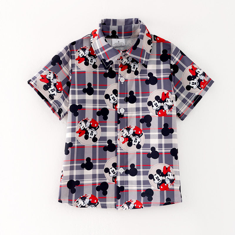 （In Stock）Boys Spring and Summer Cartoon Print Shirt