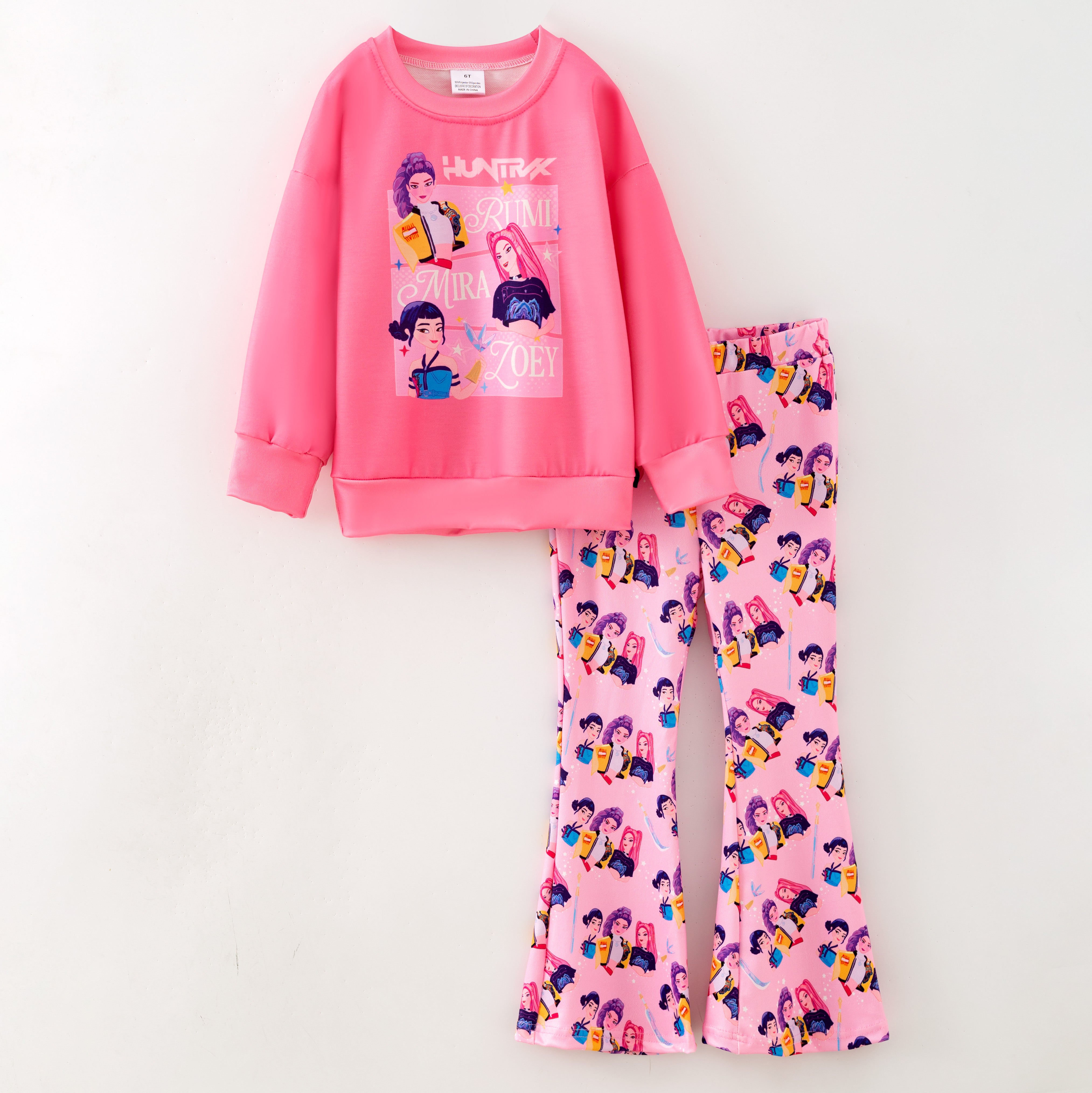 （Pre Order,Prepack Zone）Girls Movie Character Print Outfit Set（Mix Size）