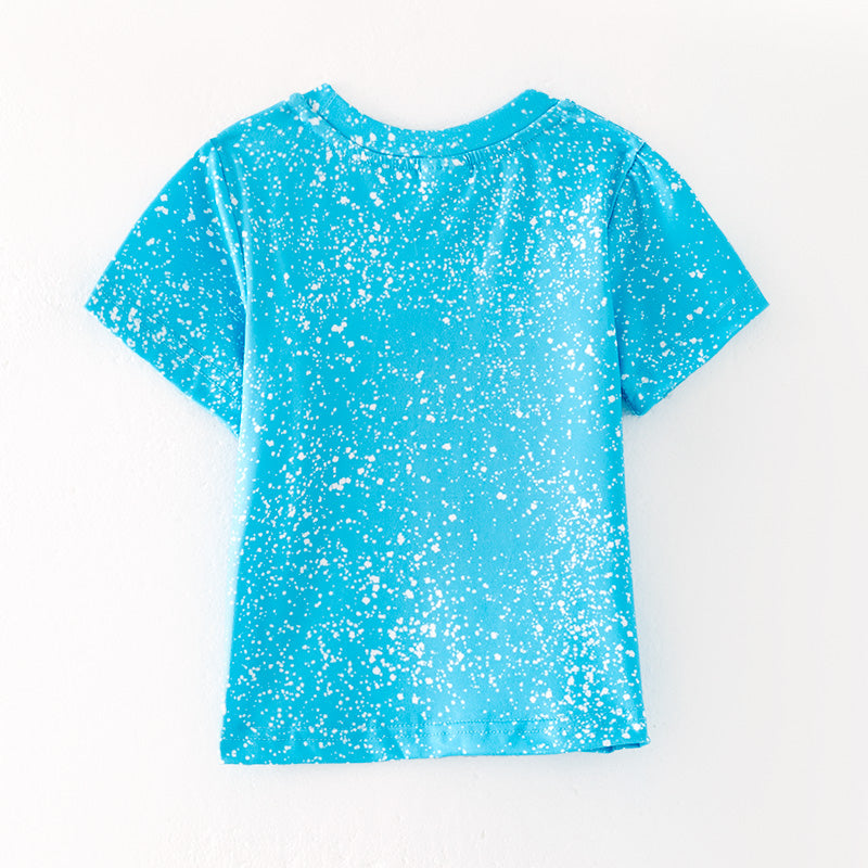 （In Stock）Girls Spring and Summer Castle Print Top